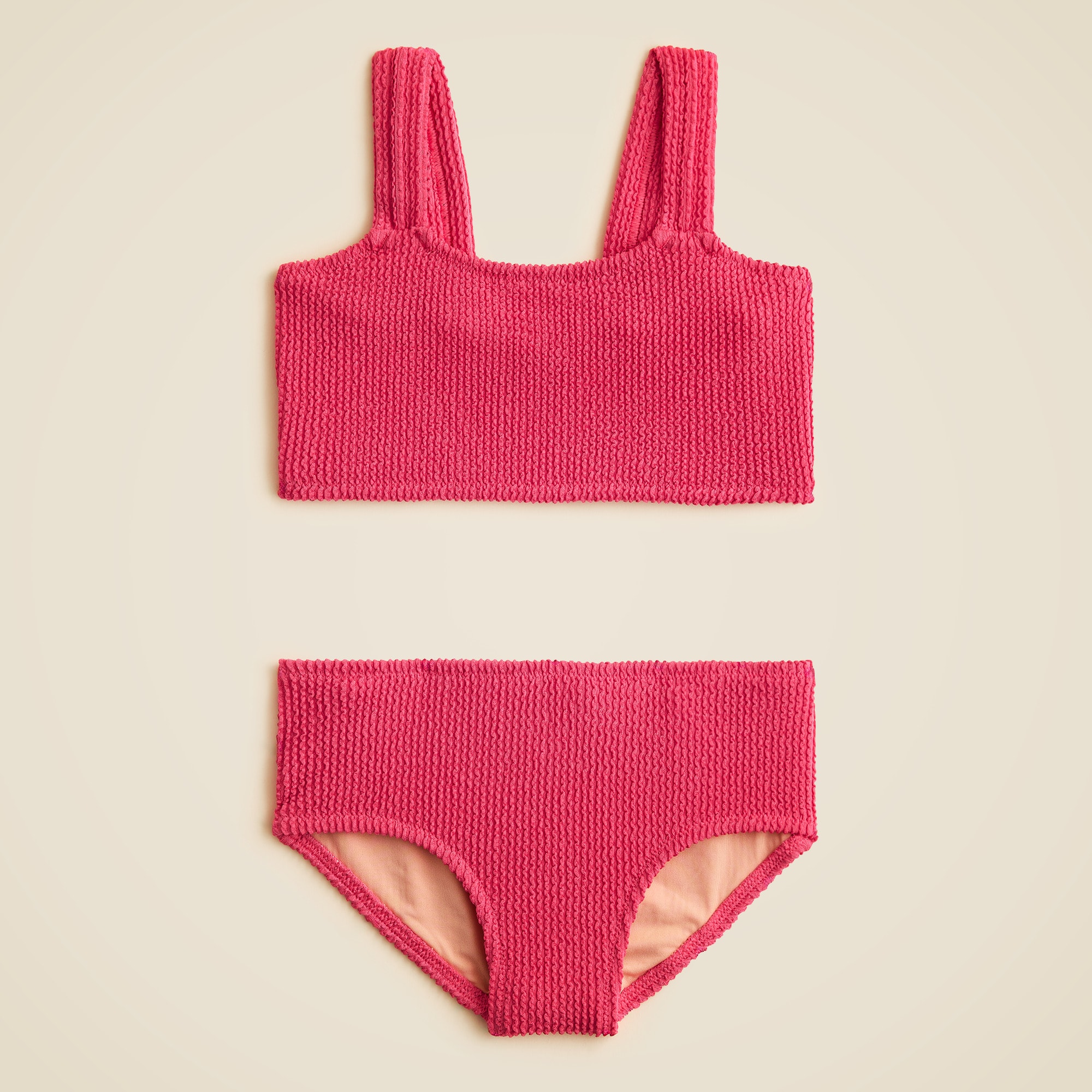 Girls' scrunchie two-piece swimsuit