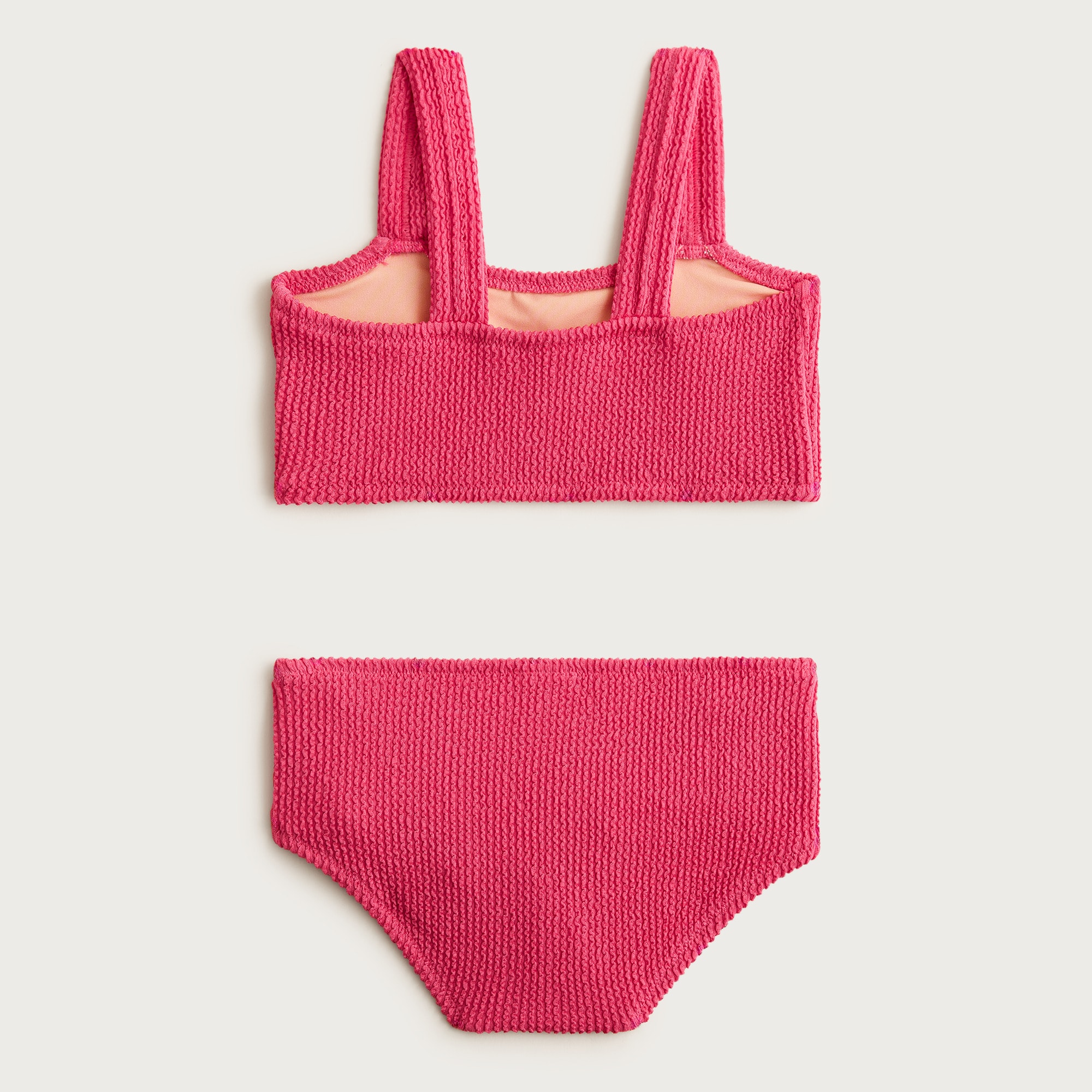 Girls' scrunchie two-piece swimsuit