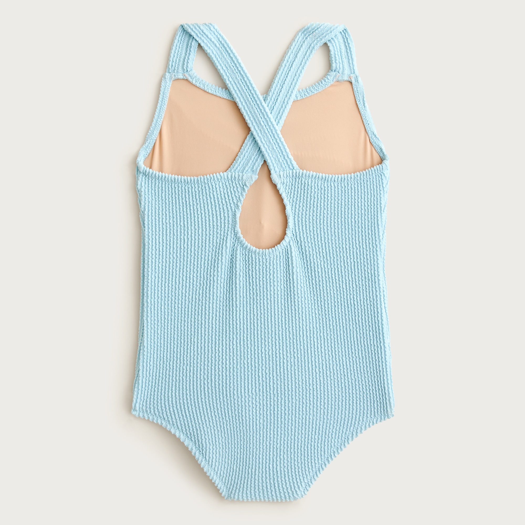 Girls' scrunchie one-piece swimsuit