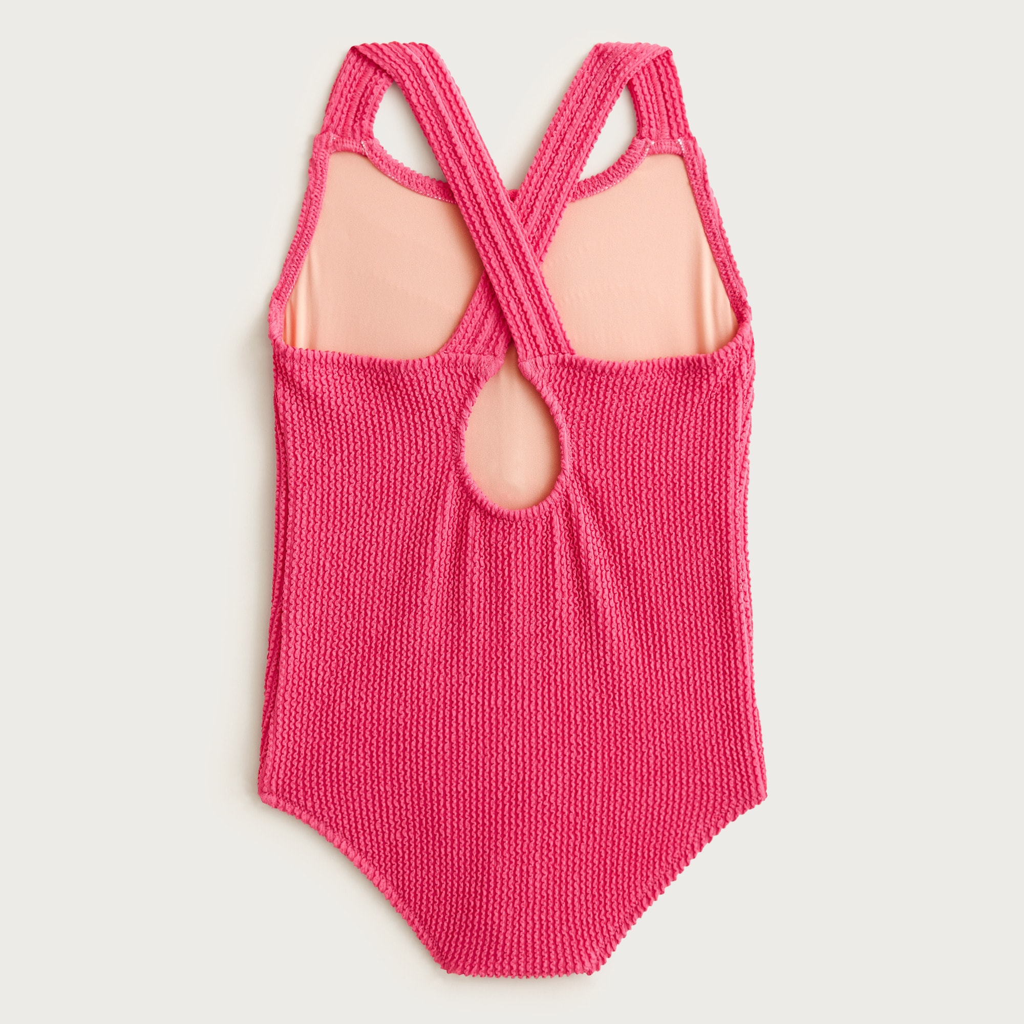 Girls' scrunchie one-piece swimsuit