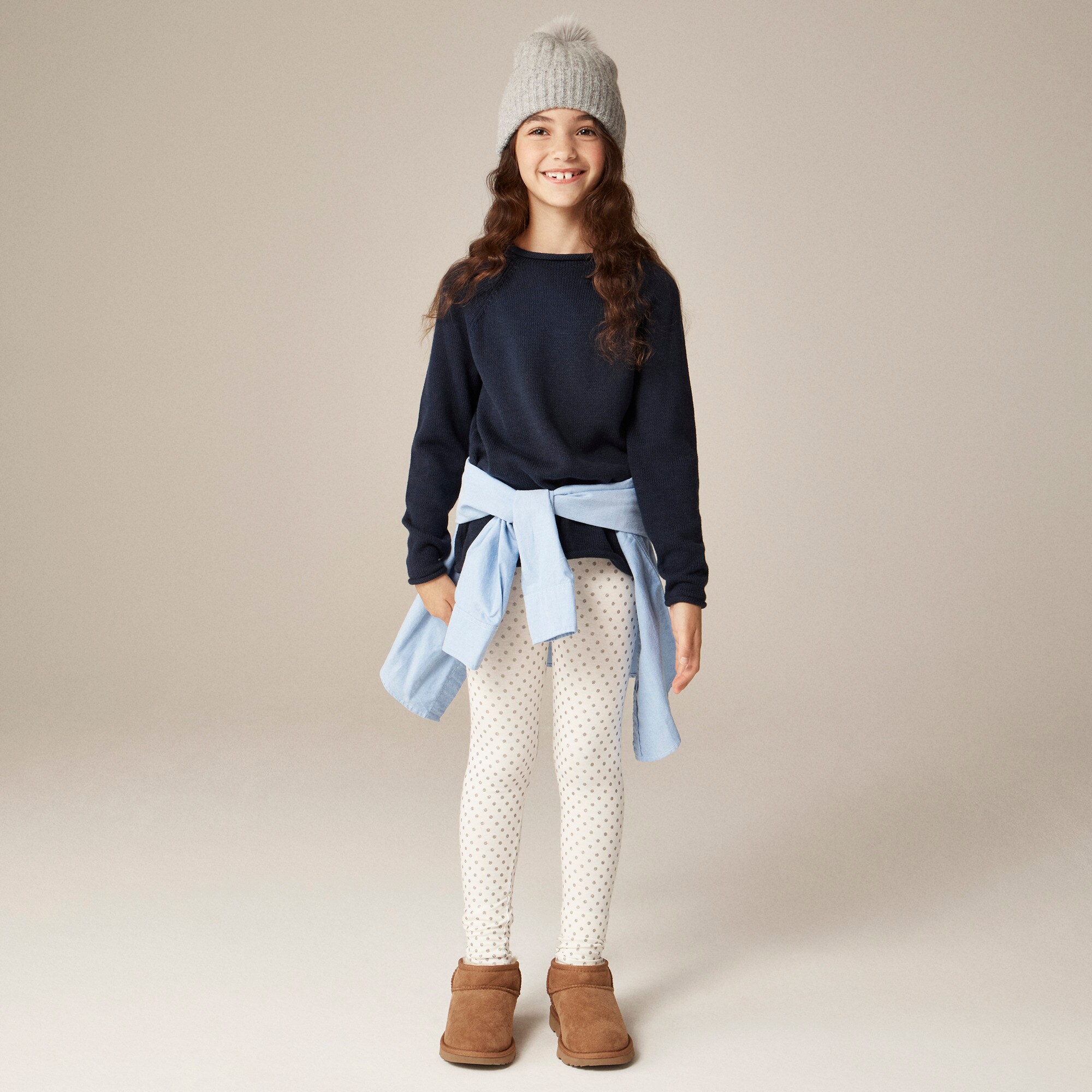  Girls' everyday leggings in holiday prints