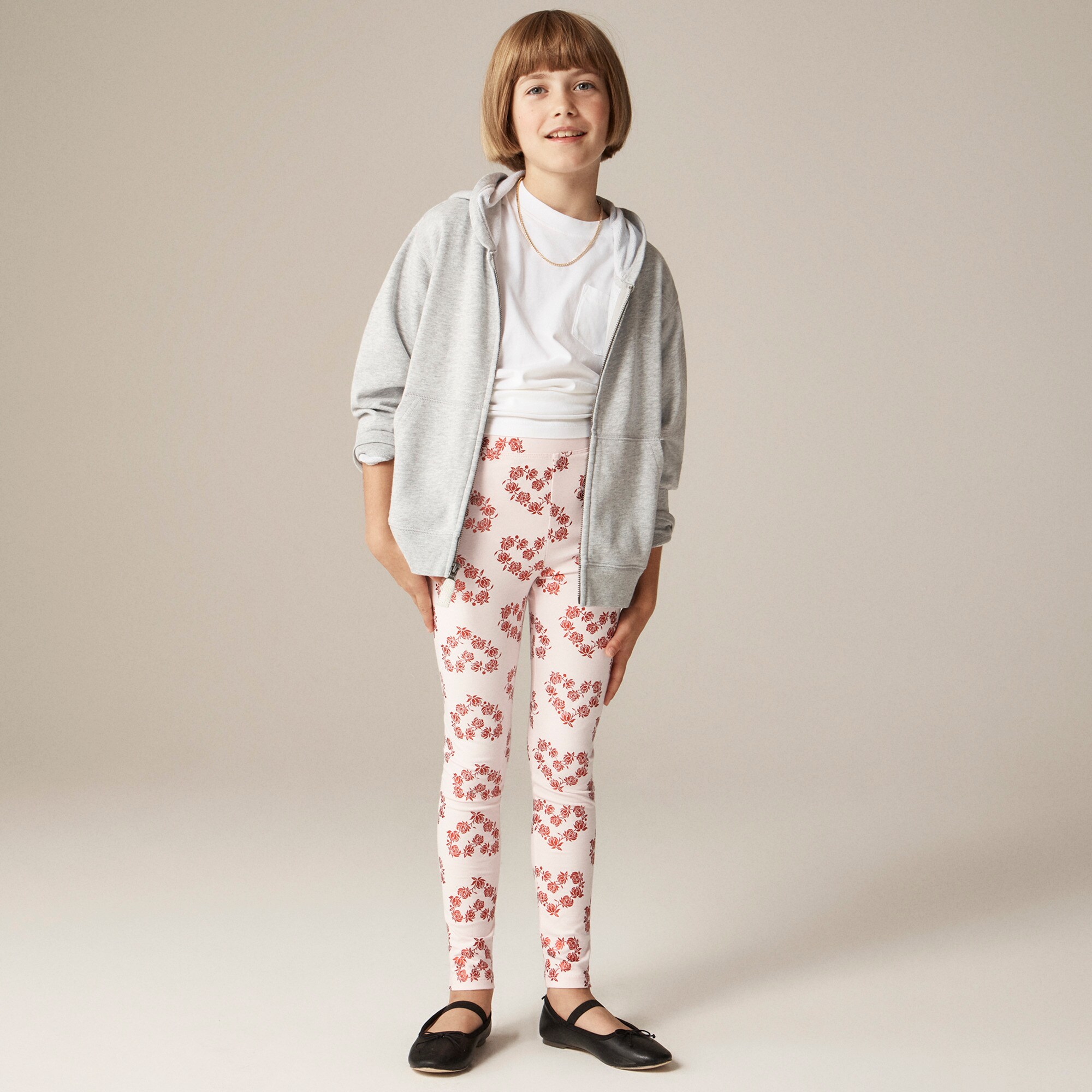 Girls' everyday leggings in holiday prints