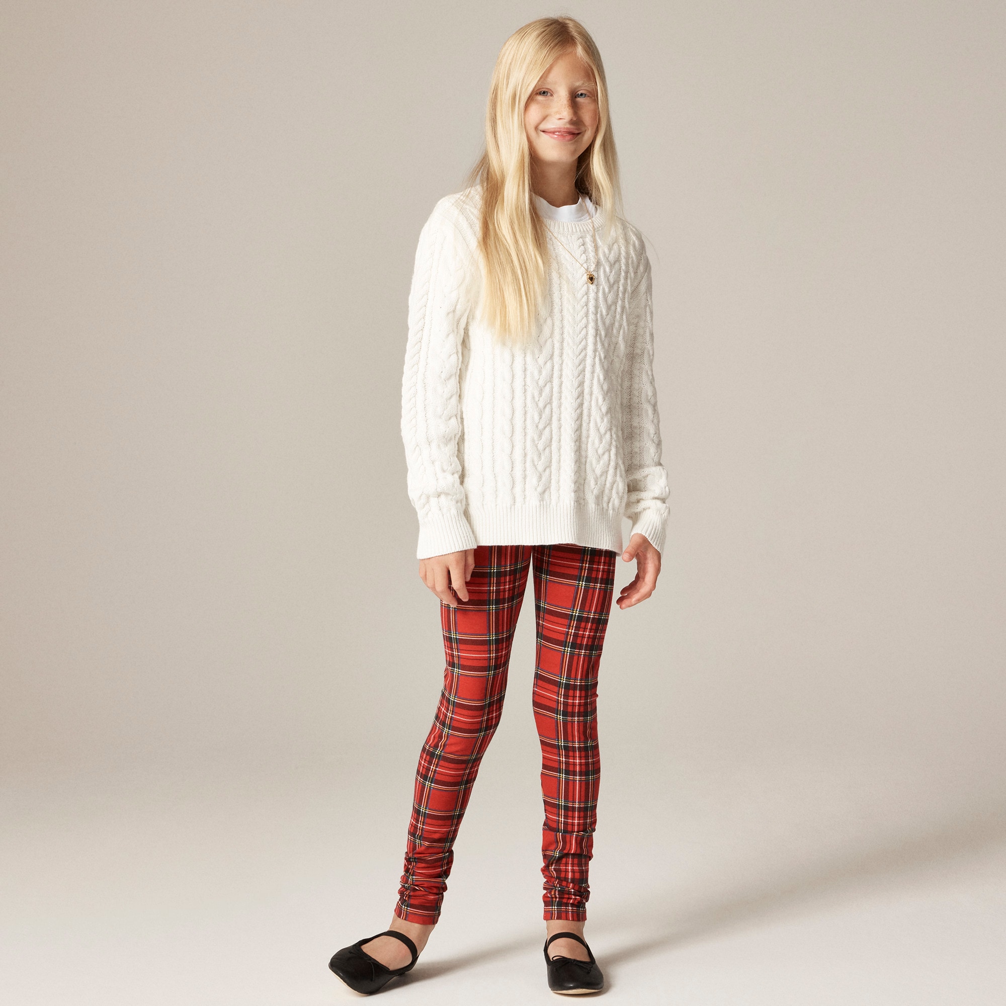 Girls' everyday leggings in holiday prints