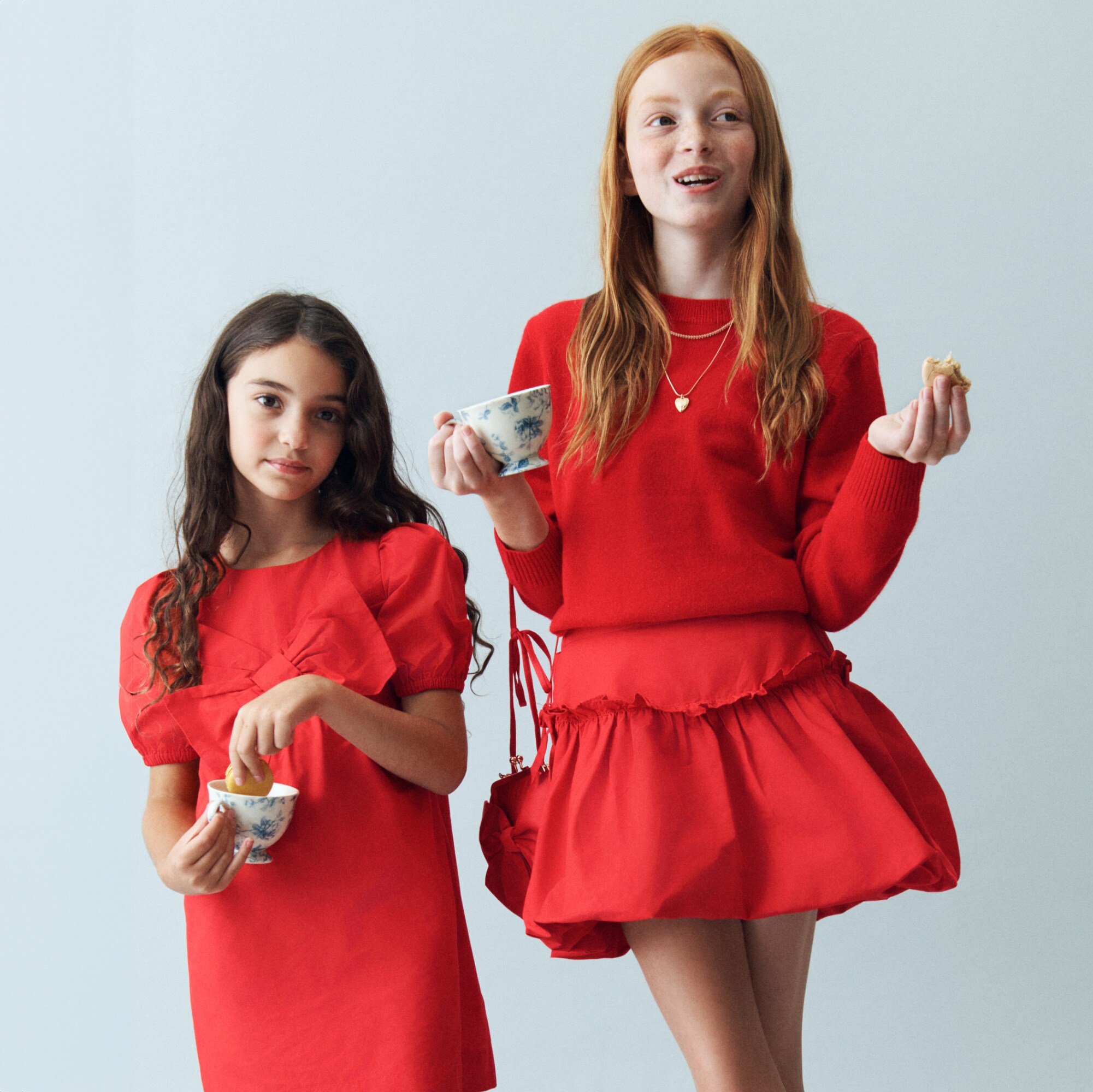 Girls' Bow Bubble Skirt In Taffeta For Girls | J.Crew