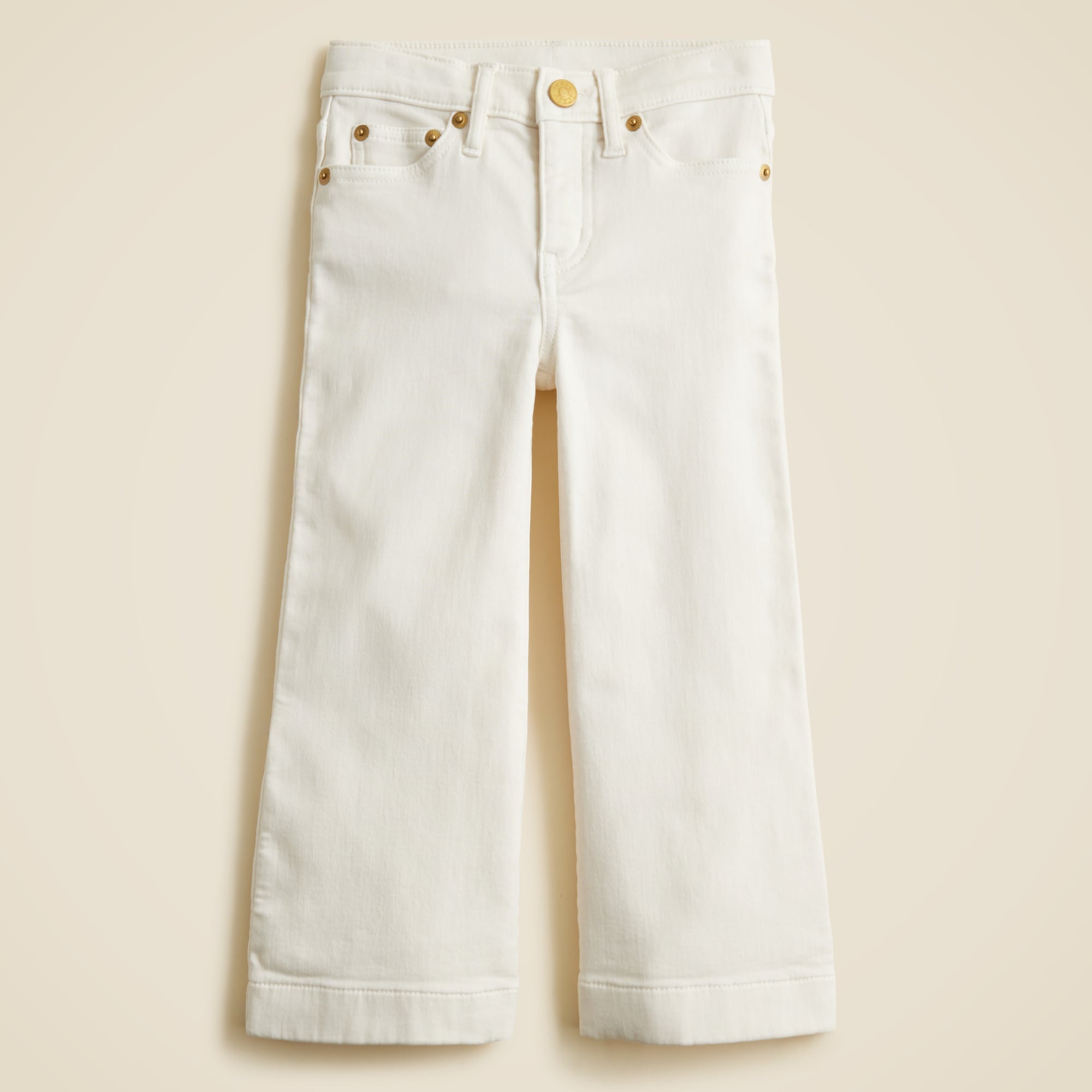  Girls' sailor garment-dyed stretch denim trouser