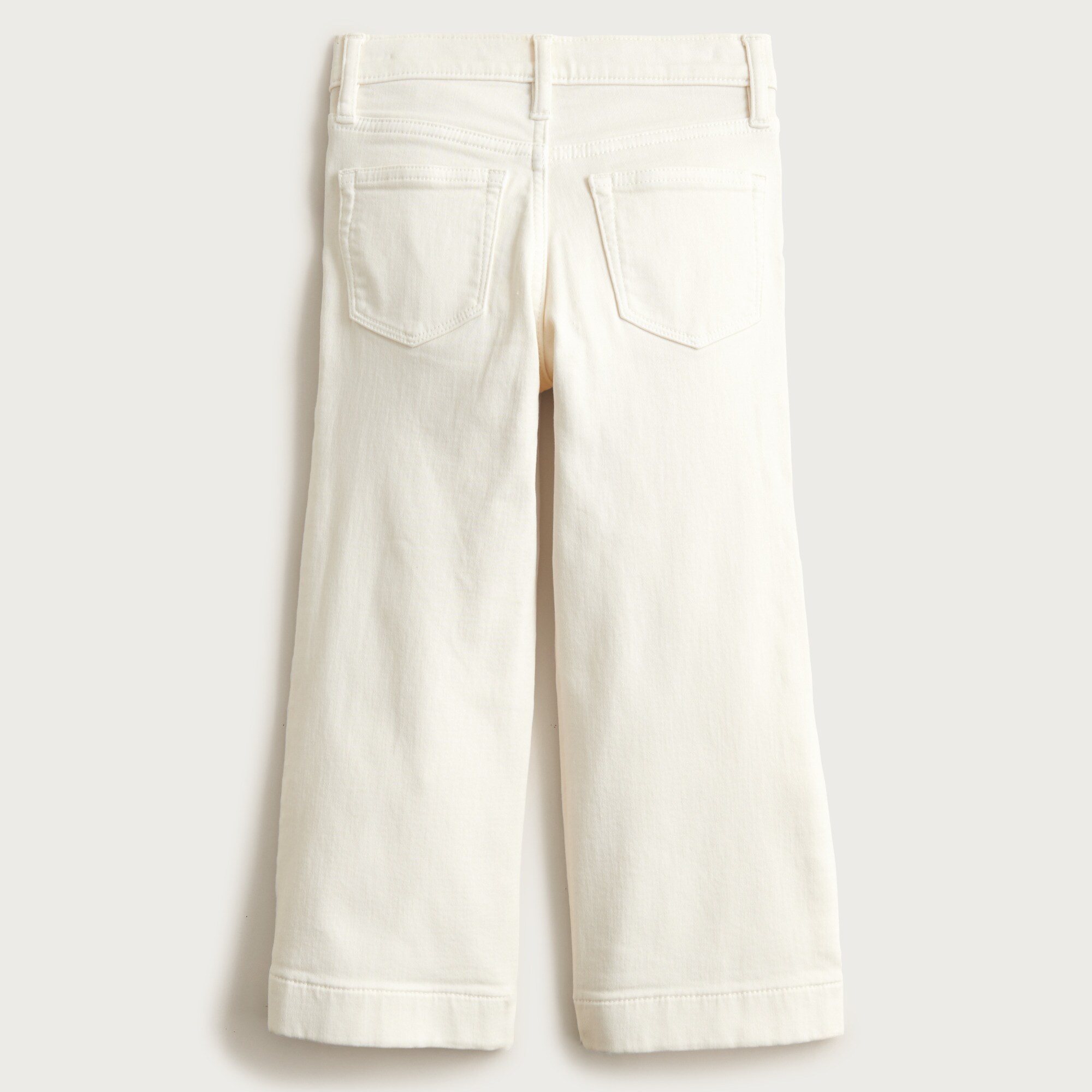 Girls' sailor garment-dyed stretch denim trouser