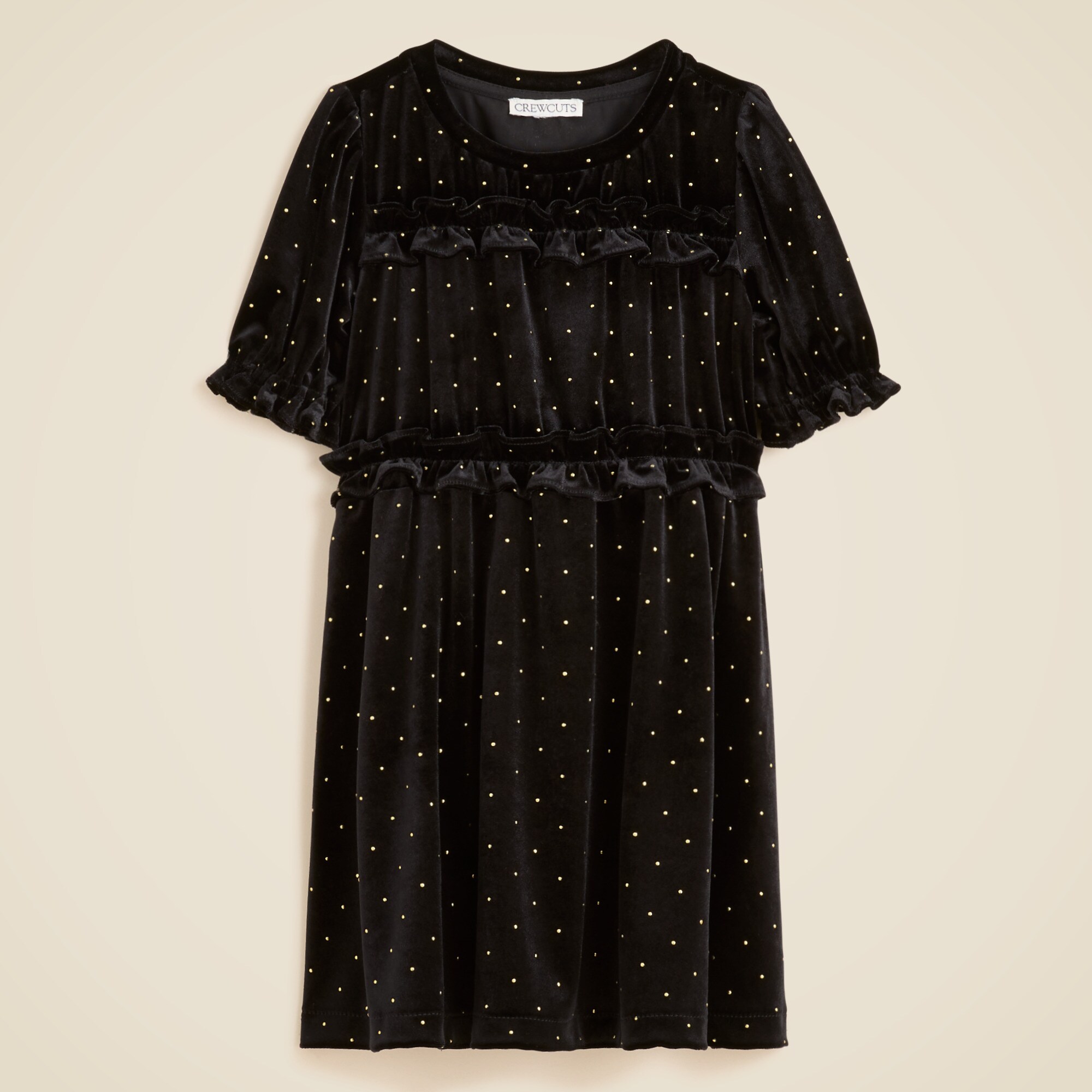  Girls' studded velvet dress