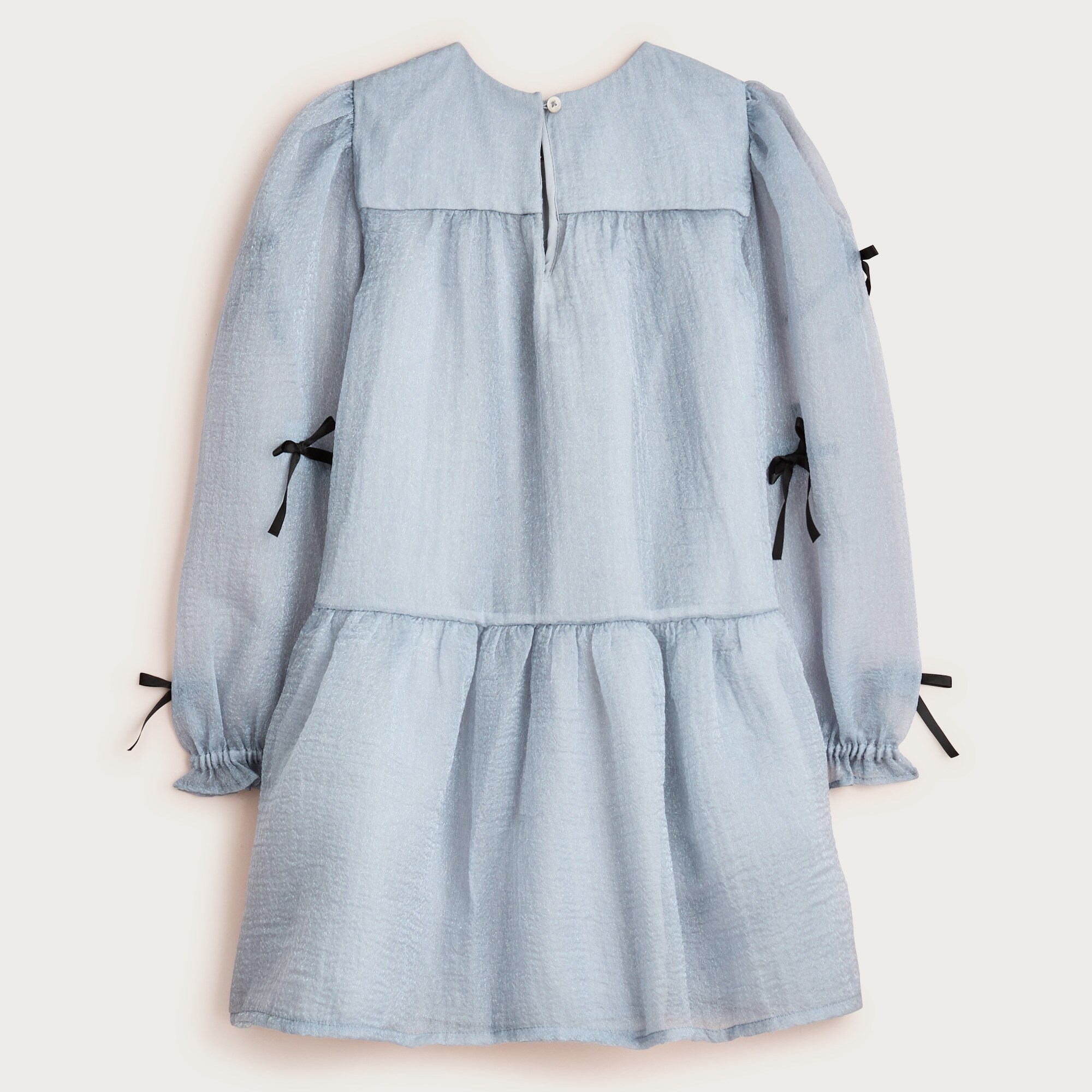 Girls' Bow-embellished Dress In Crinkle Organza For Girls | J.Crew