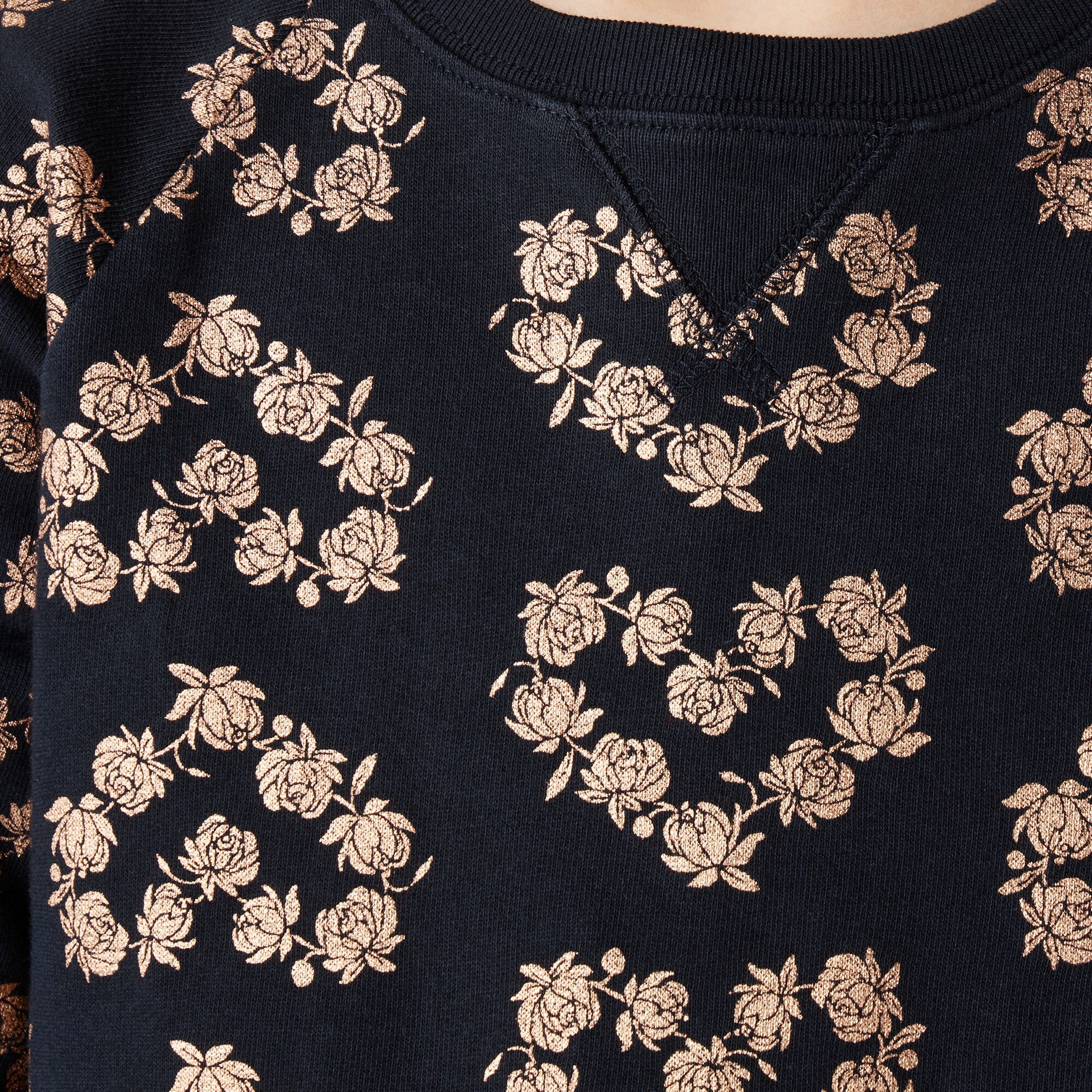 Girls' drop-waist sweatshirt-dress in terry