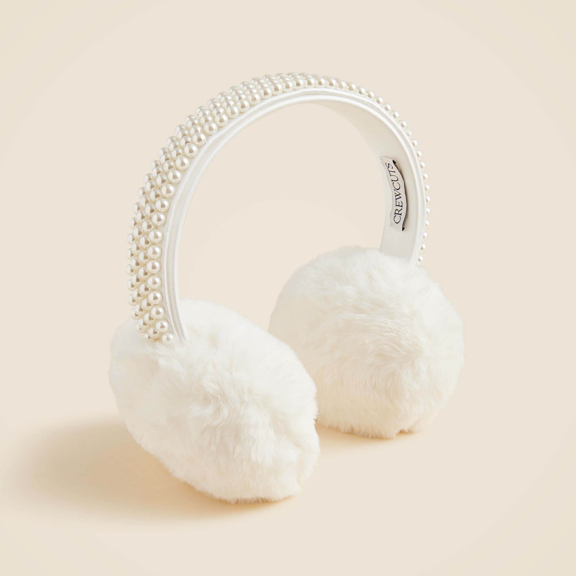 Ear Muffs Pearls Faux Fur Pearl Ear Muffs – Erin Hielle main image 4