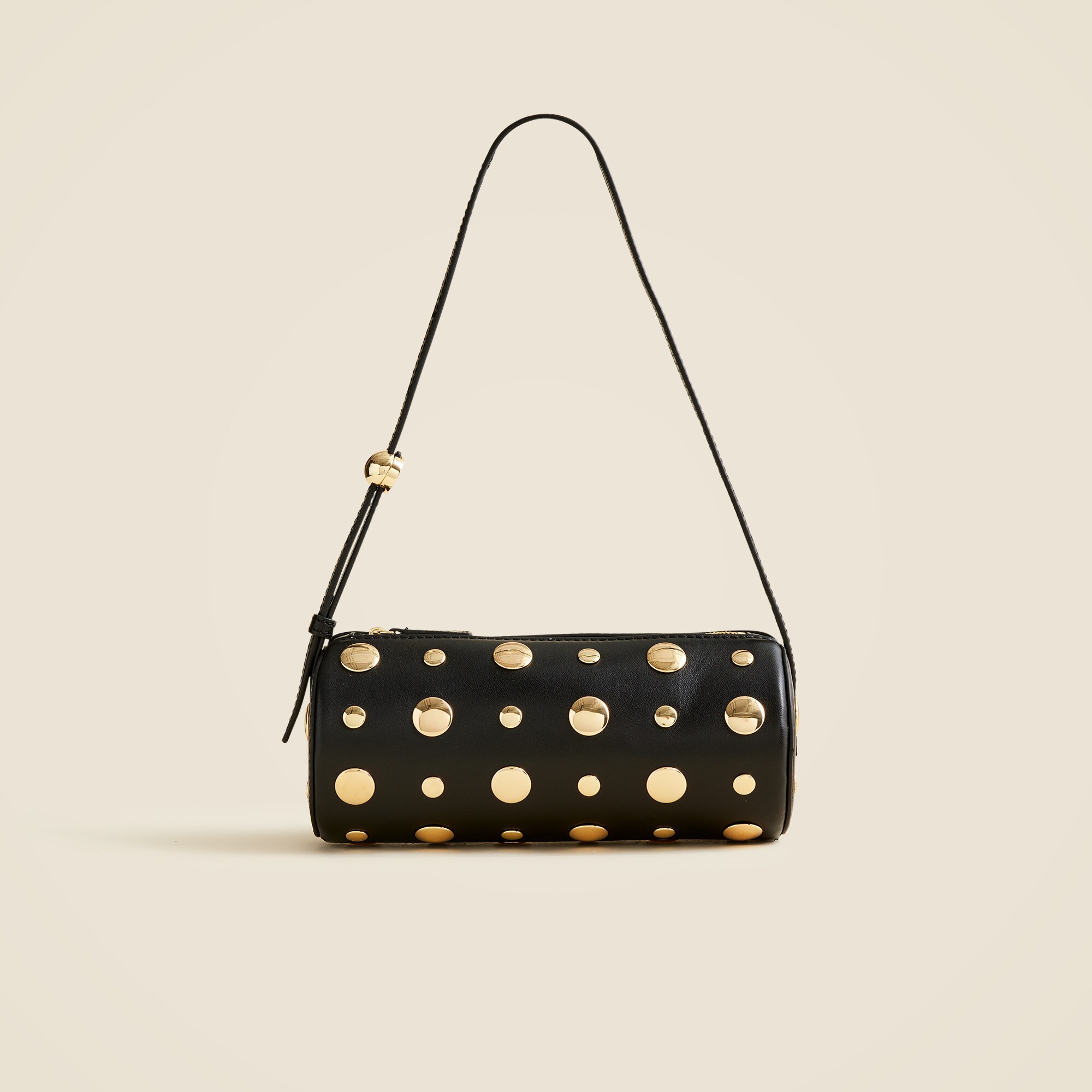 womens Bordeaux bag in studded leather