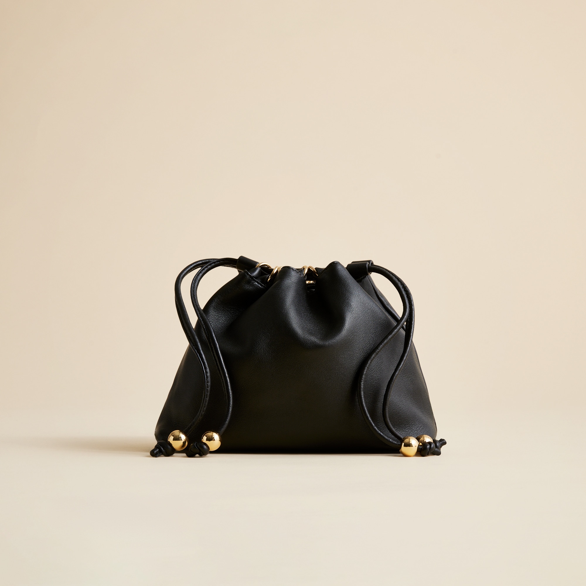 Drawstring Pouch Bag In Leather For Women | J.Crew