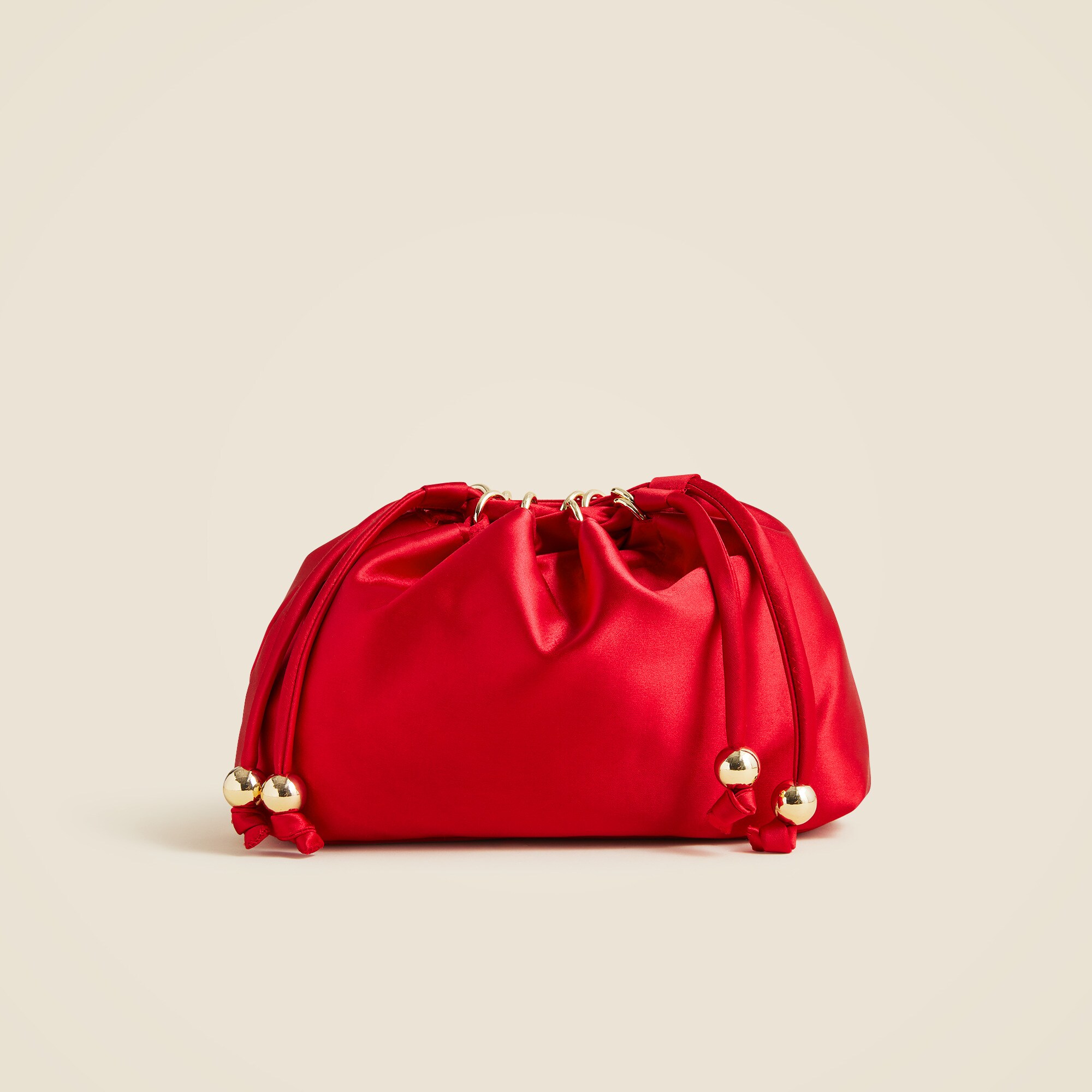 Drawstring Pouch Bag In Satin For Women | J.Crew