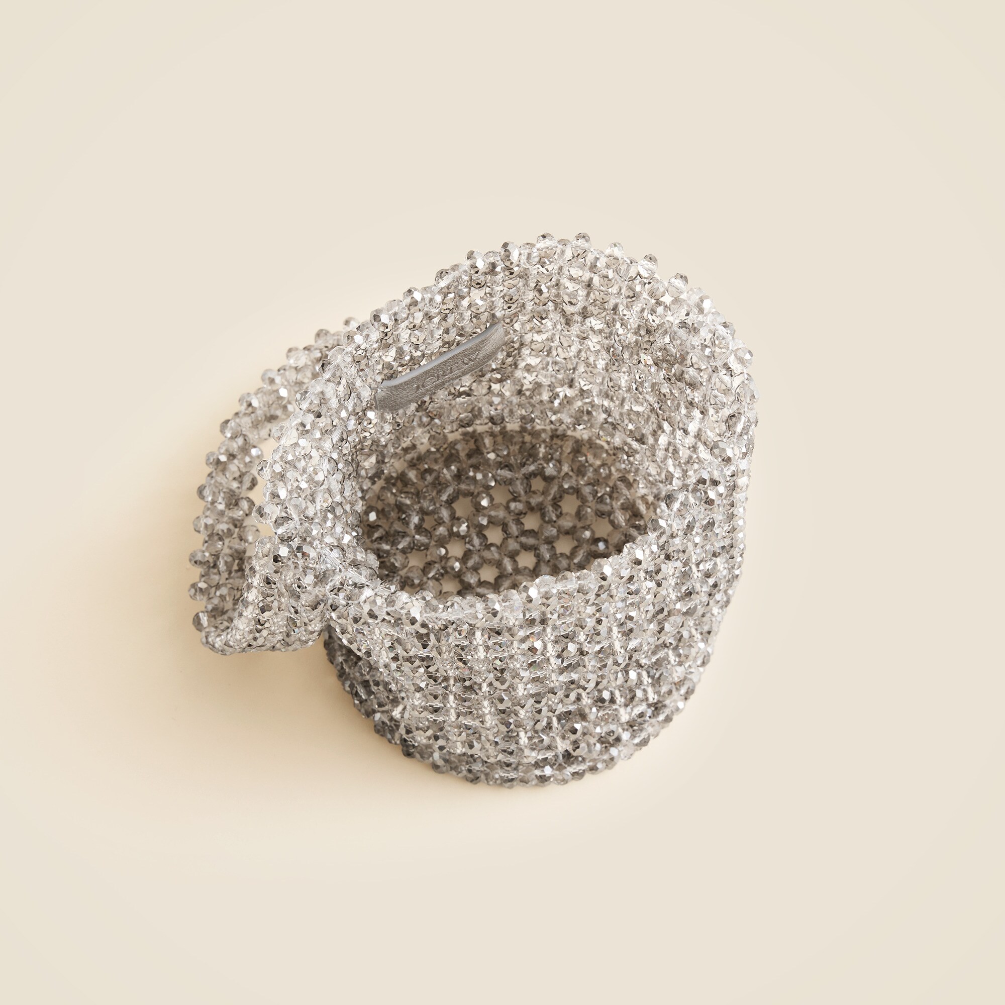 Beaded bucket bag