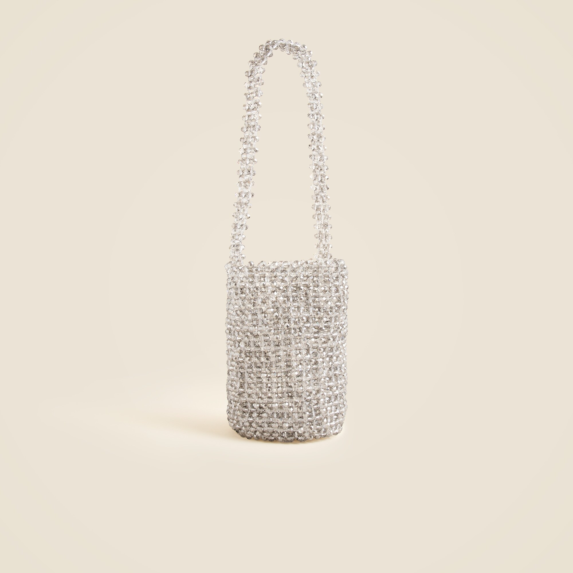 Beaded bucket bag