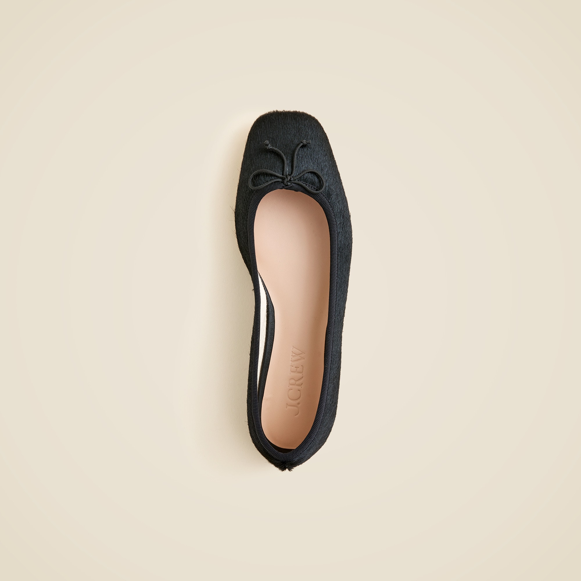 靴 HEWN Sq llic ballet flats 35h Quinn Ballet Flats In Calf Hair For Women | J.Crew
