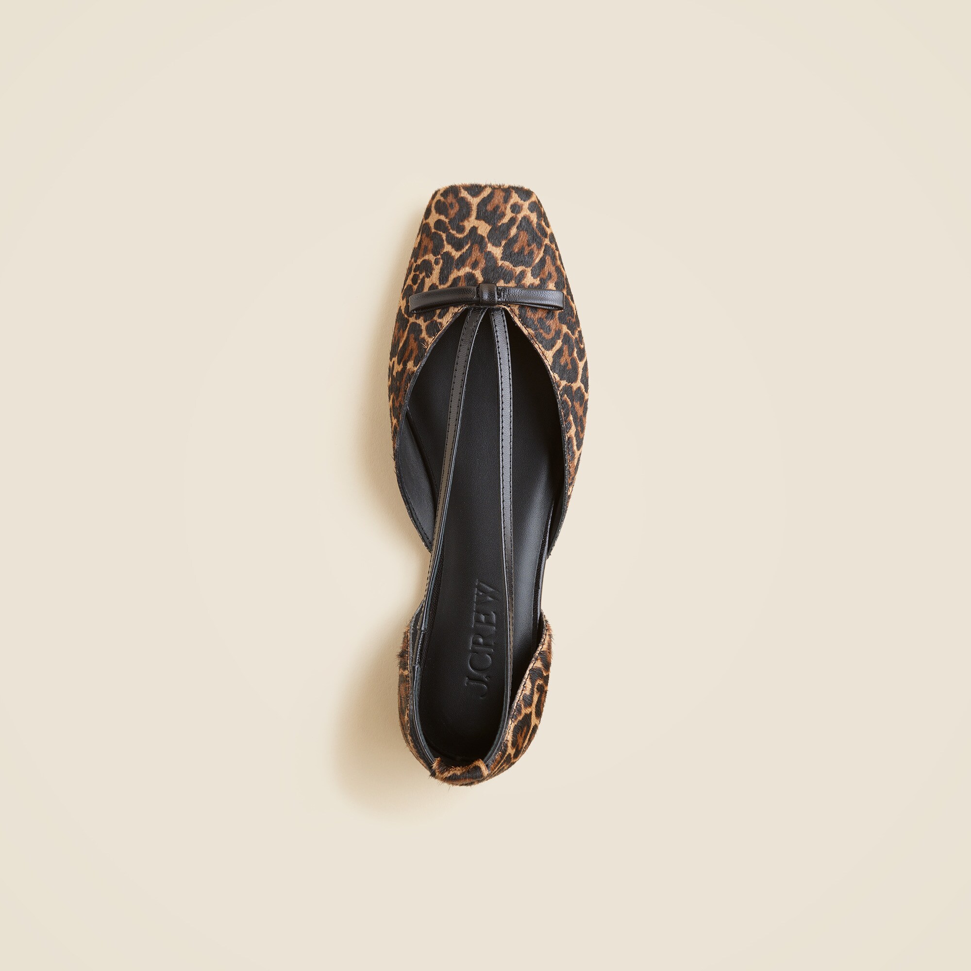 Quinn cutout ballet flats in leopard-print calf hair - thumbnail 2