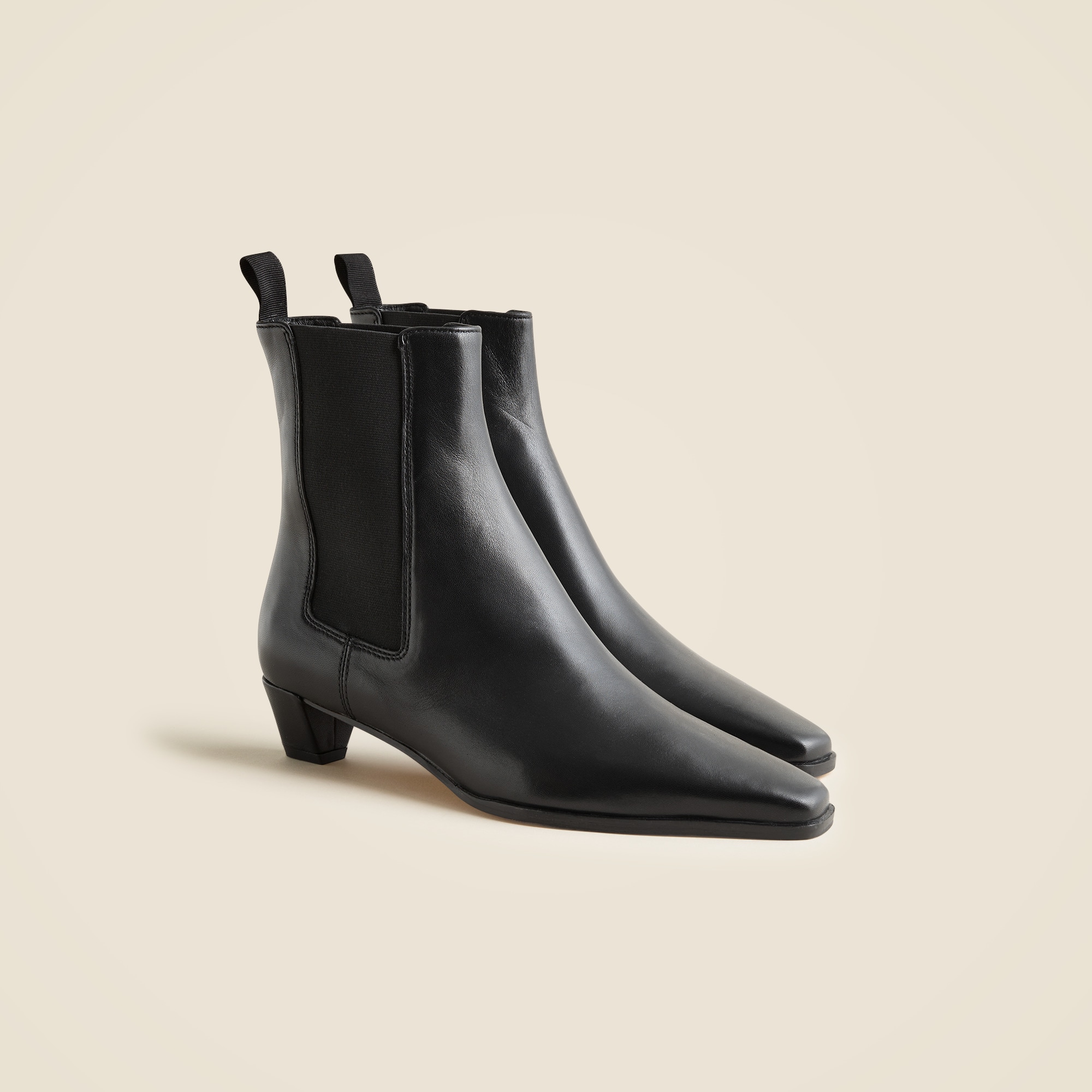 womens Remi square-toe ankle boots in leather
