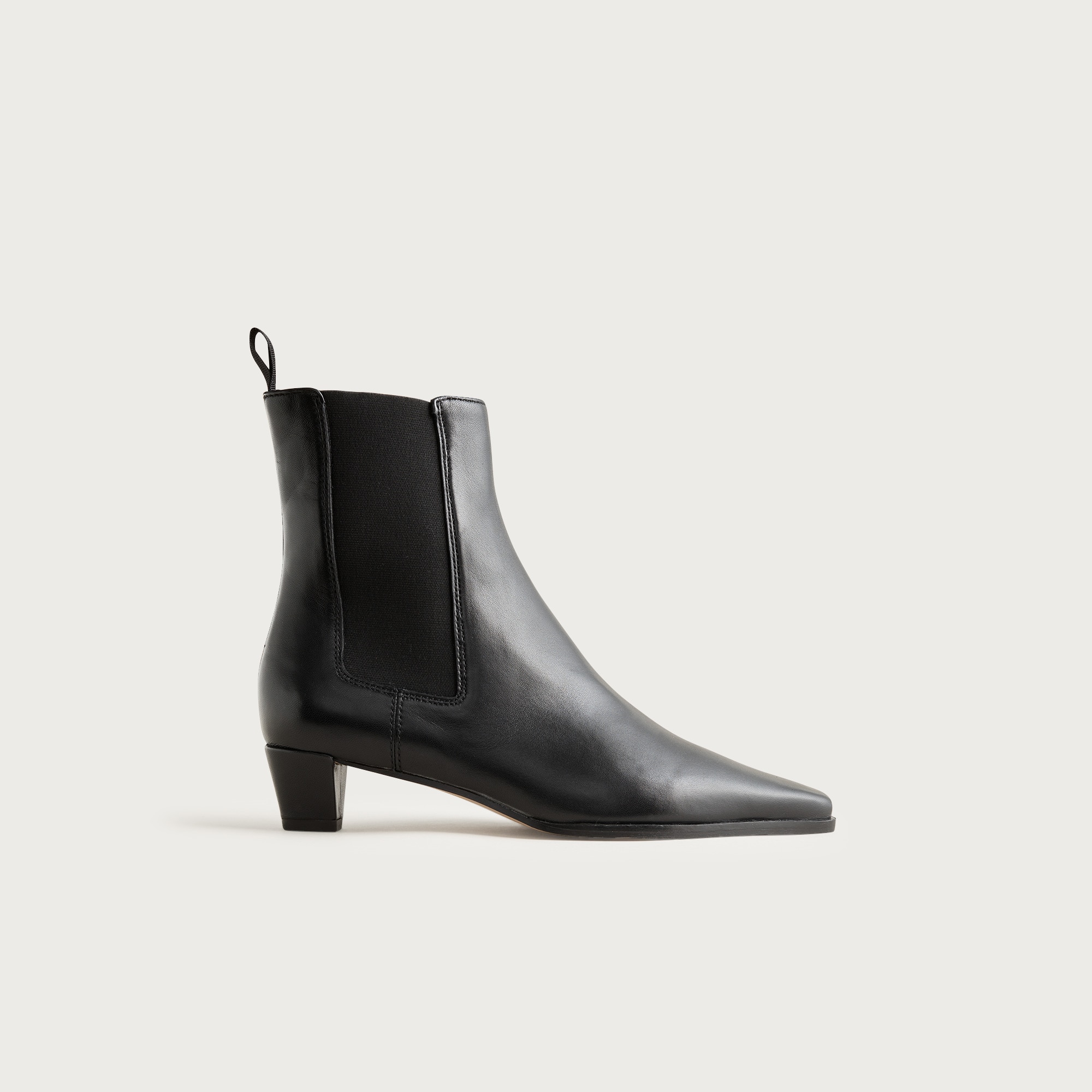Remi square-toe ankle boots in leather