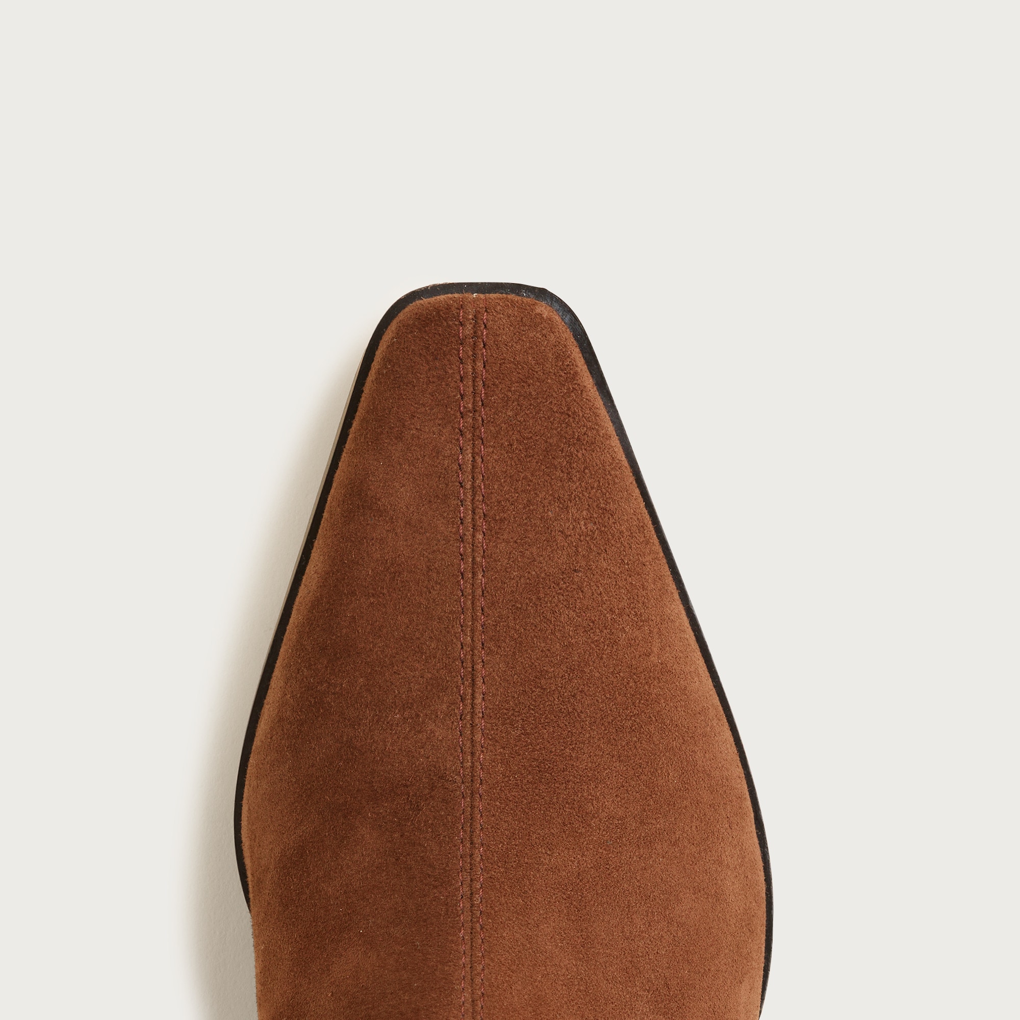 Remi square-toe ankle boots in stretch suede