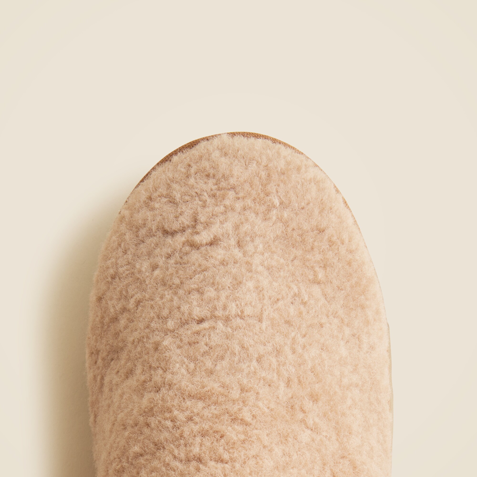 Sherpa booties with faux fur