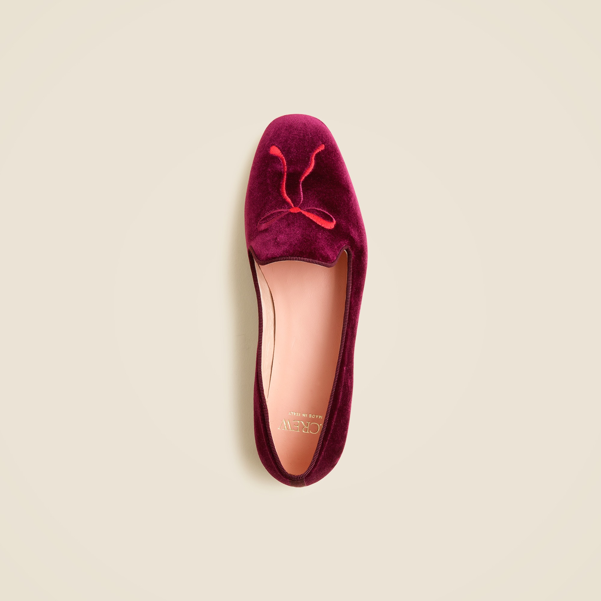 Made-in-Italy smoking slippers in embroidered velvet