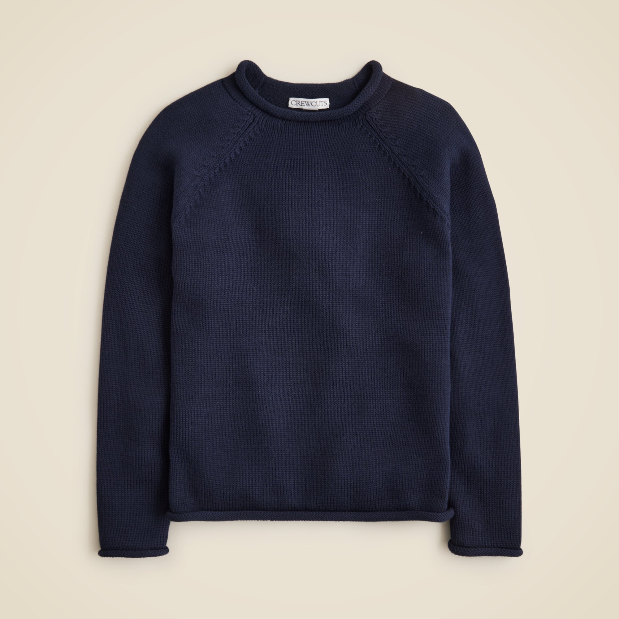 Kids' heritage cotton Rollneck™ sweater