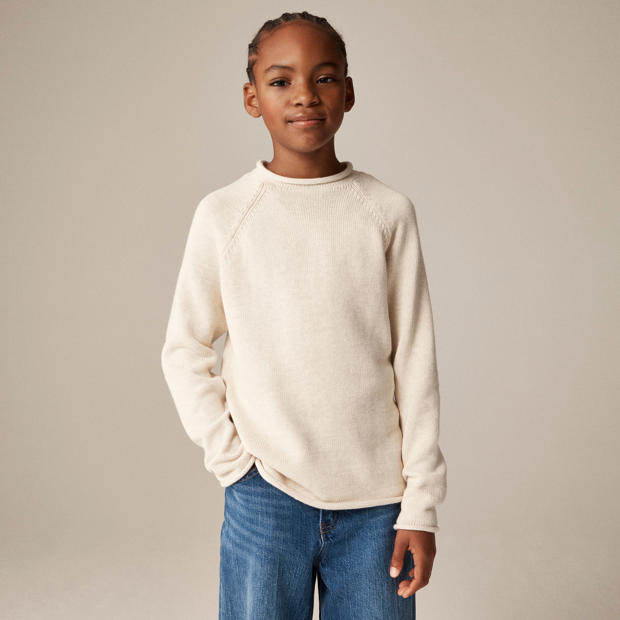 boys Kids' heritage cotton Rollneck&trade; sweater