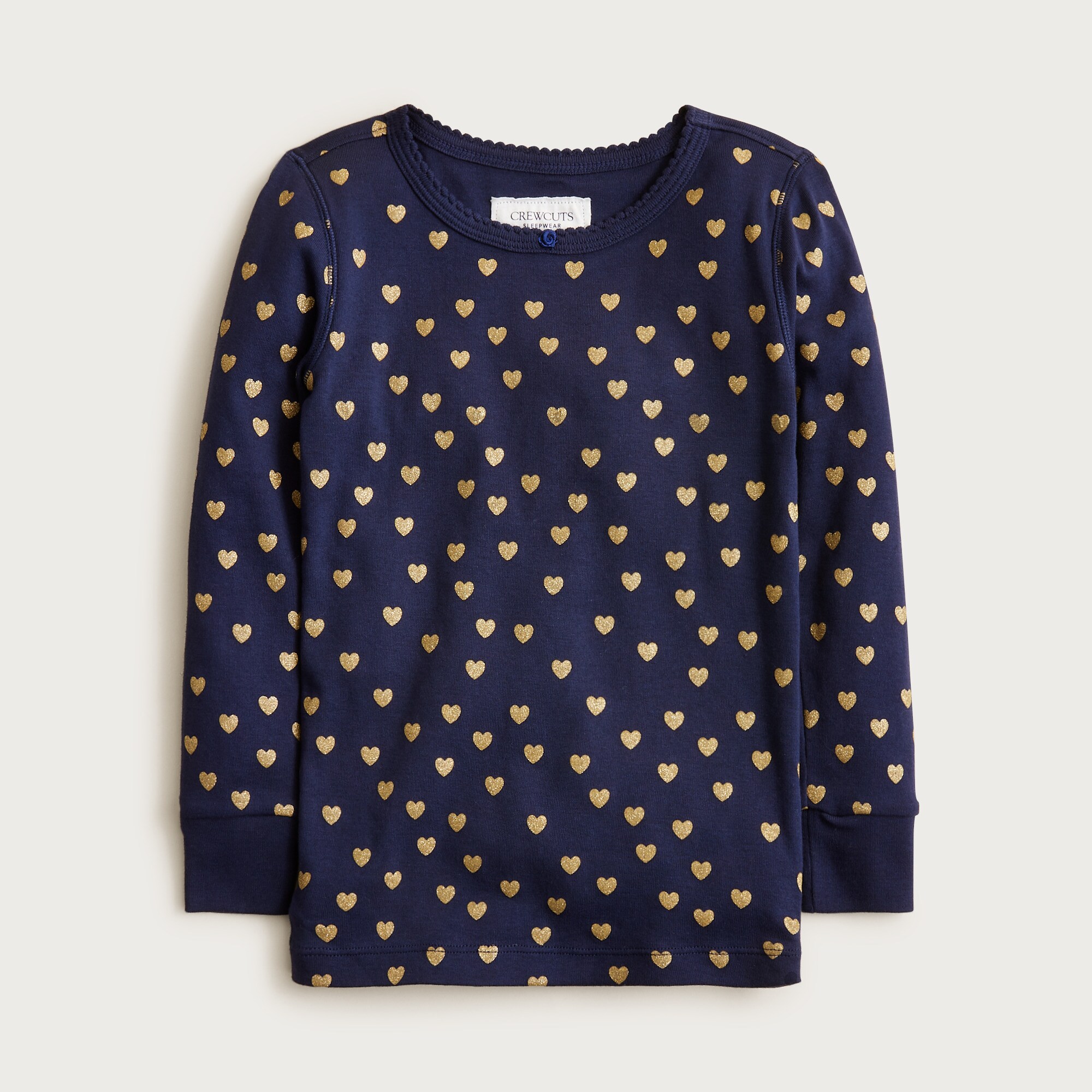 Kids' long-sleeve cotton pajama set in prints