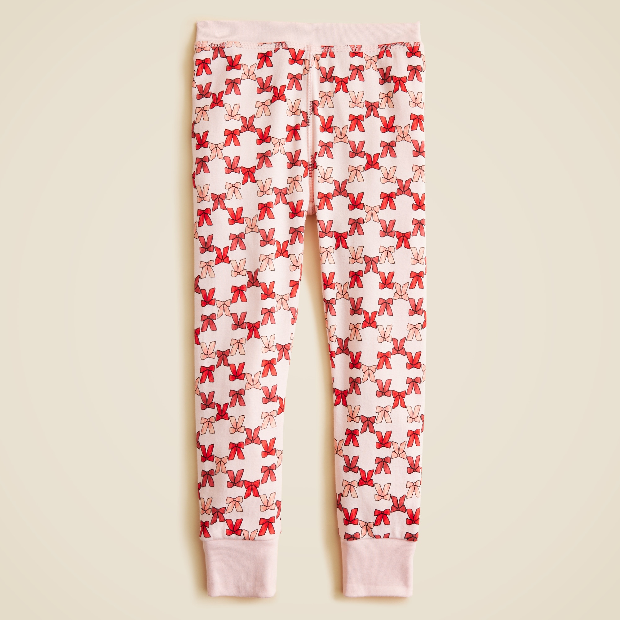 Kids' long-sleeve cotton pajama set in prints
