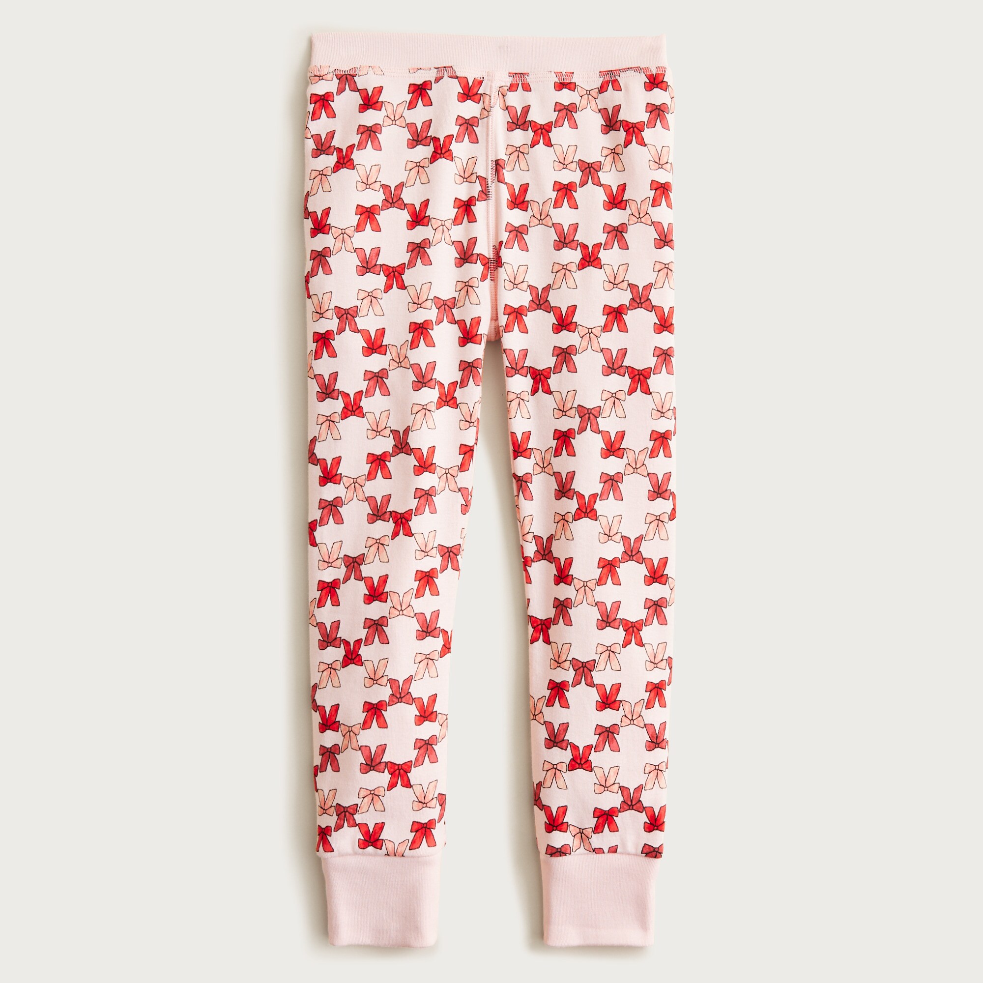 Kids' long-sleeve cotton pajama set in prints