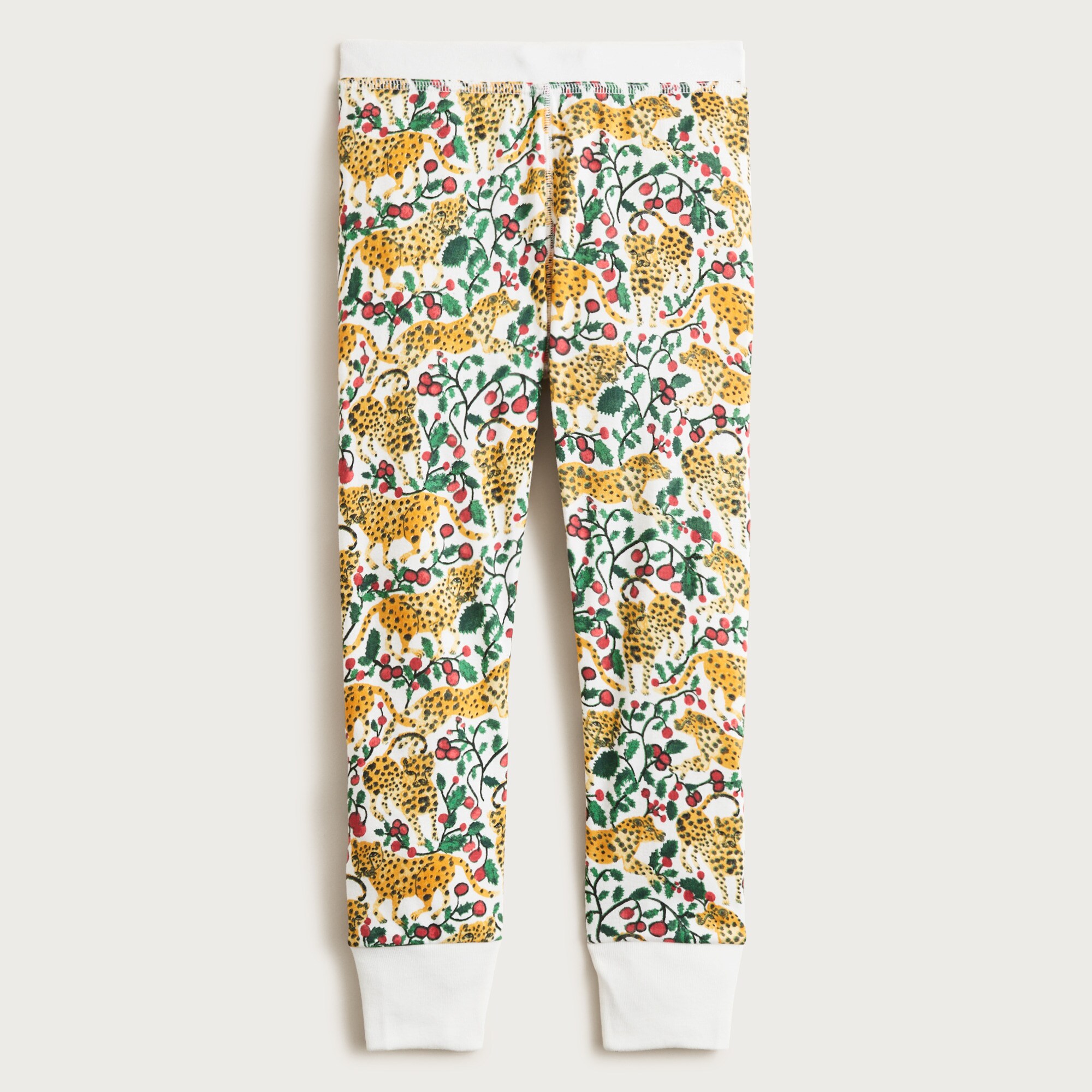 Kids' long-sleeve cotton pajama set in prints