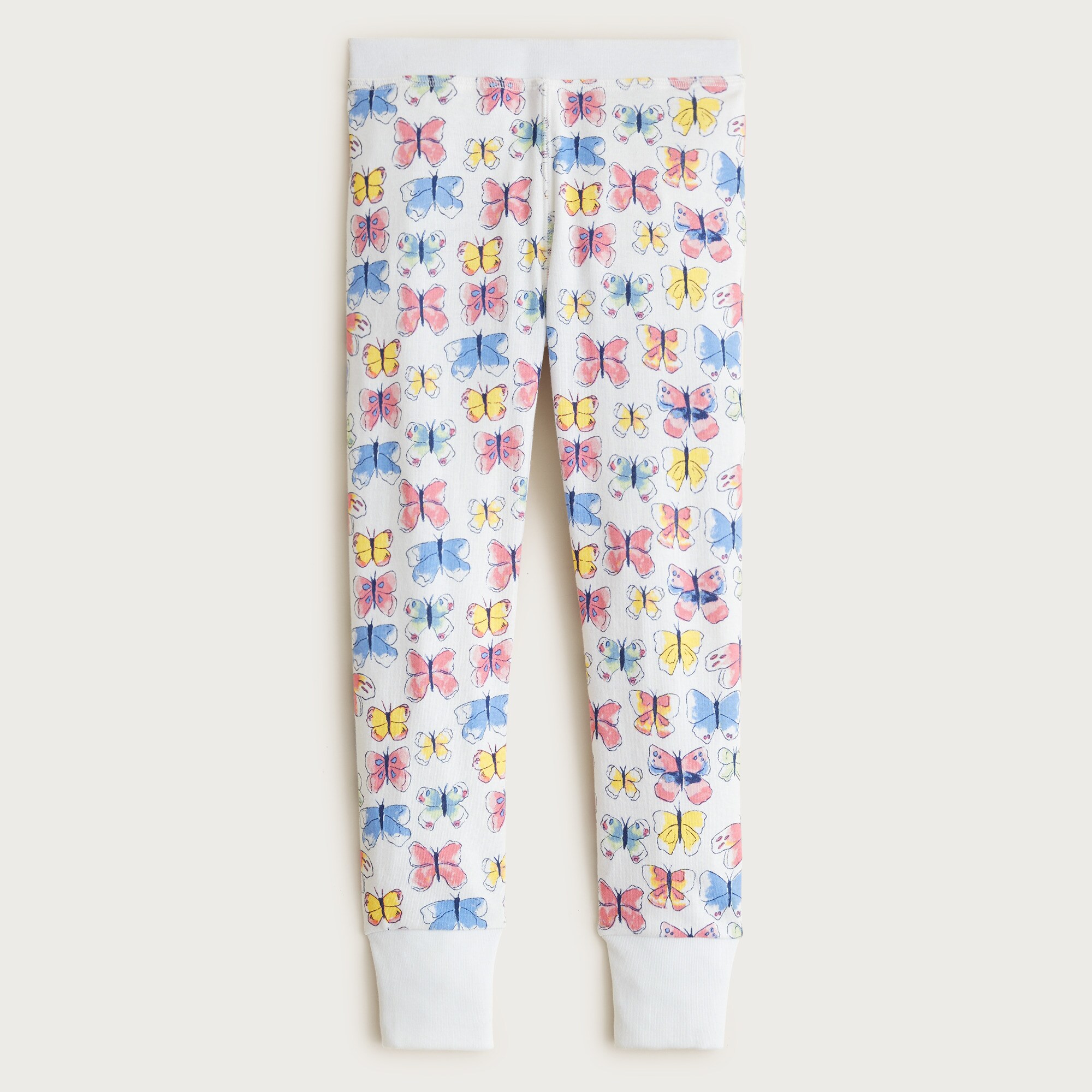 Kids' long-sleeve cotton pajama set in prints