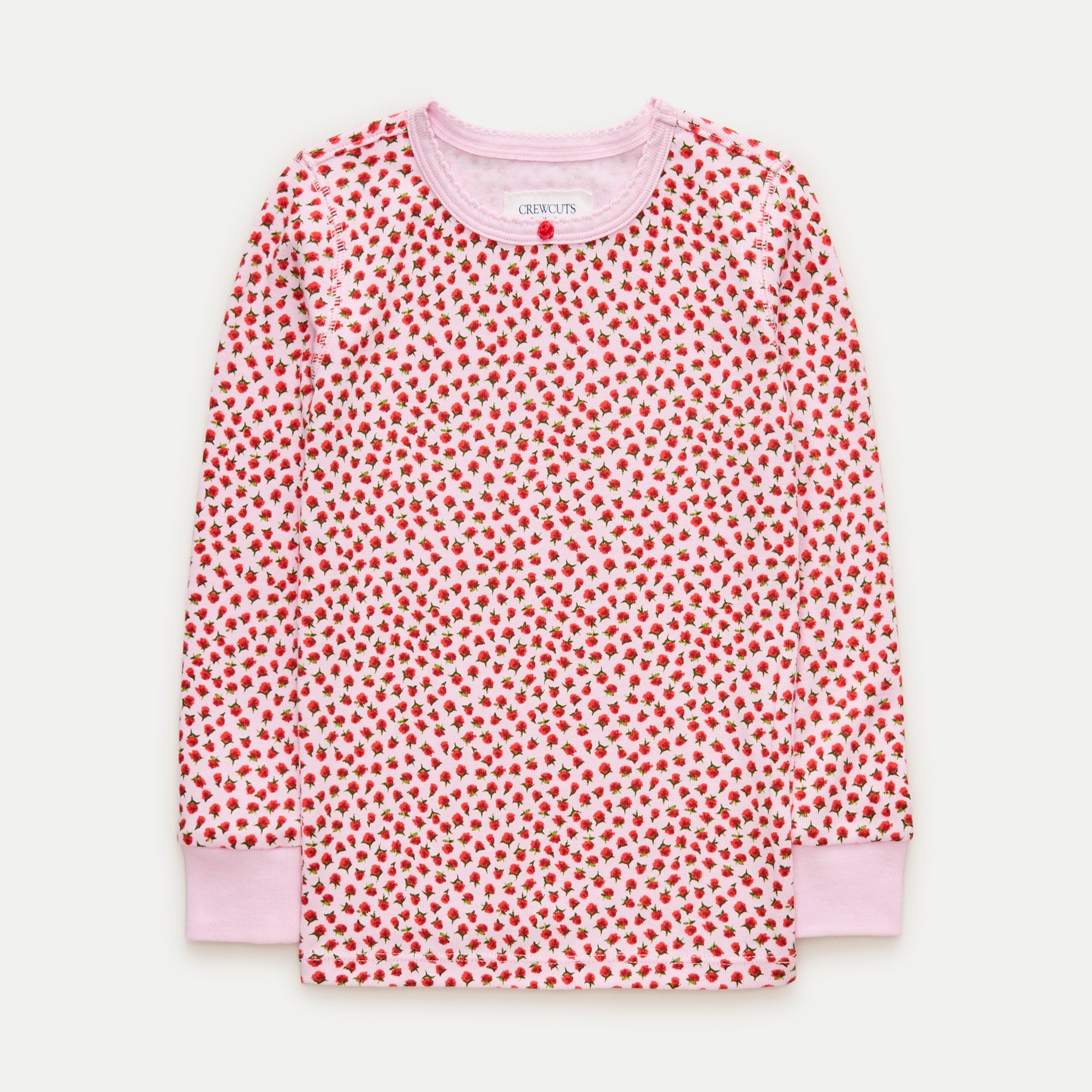 Kids' long-sleeve cotton pajama set in prints - thumbnail 2