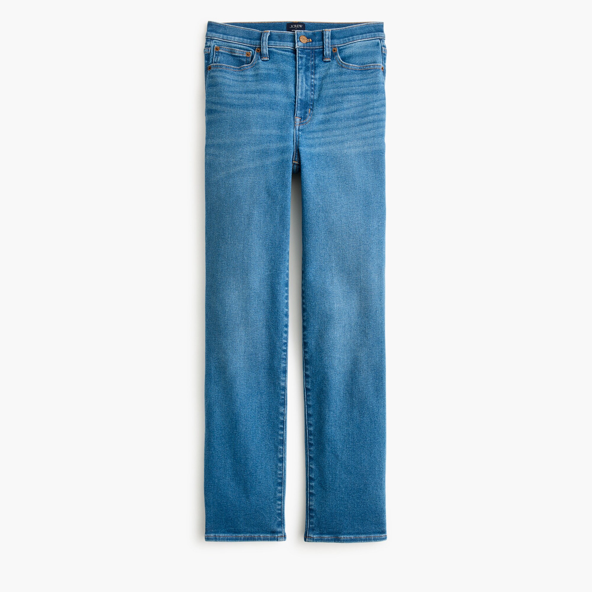 High-rise stovepipe jean in signature stretch+