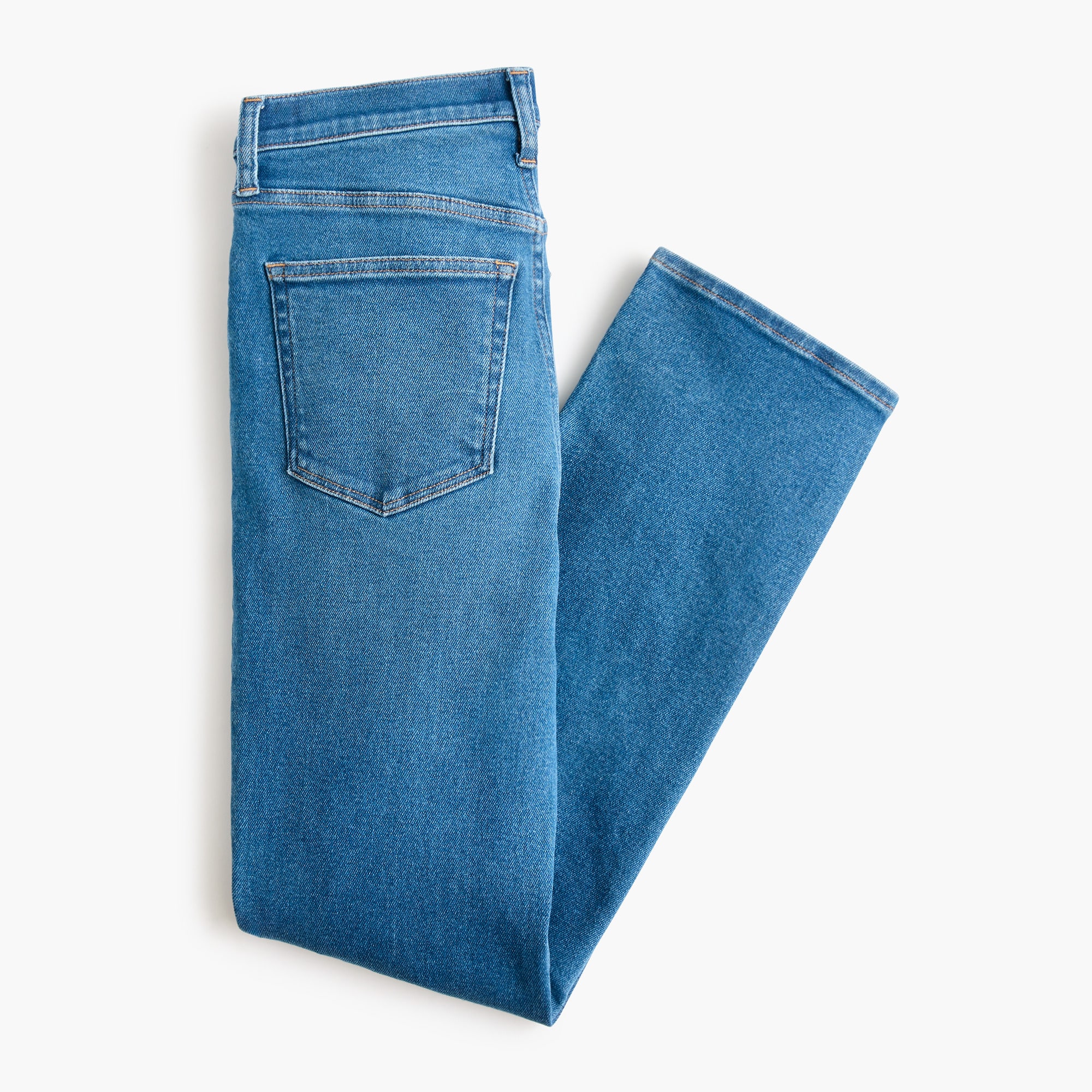 High-rise stovepipe jean signature stretch