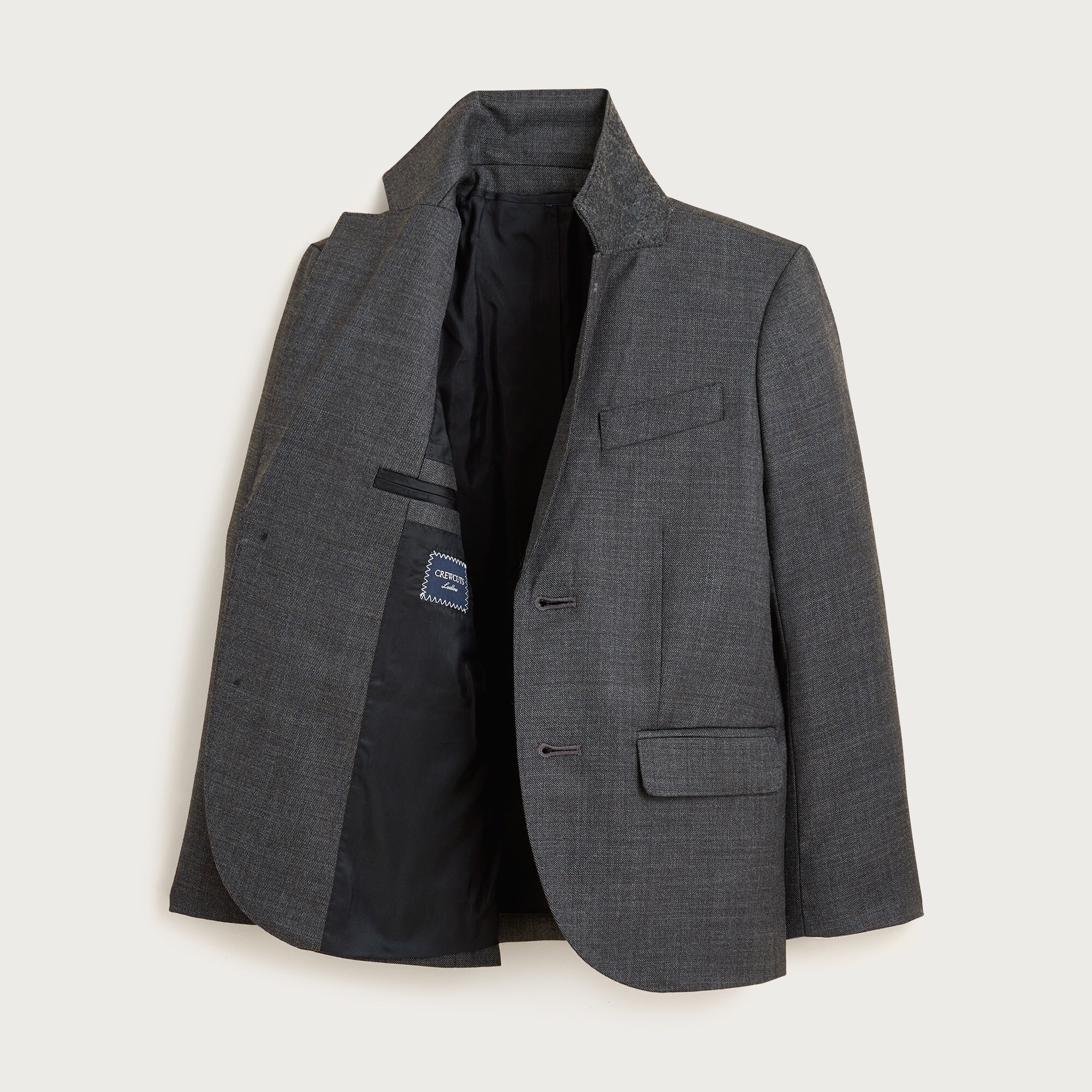 Boys' Ludlow suit jacket in stretch worsted wool blend