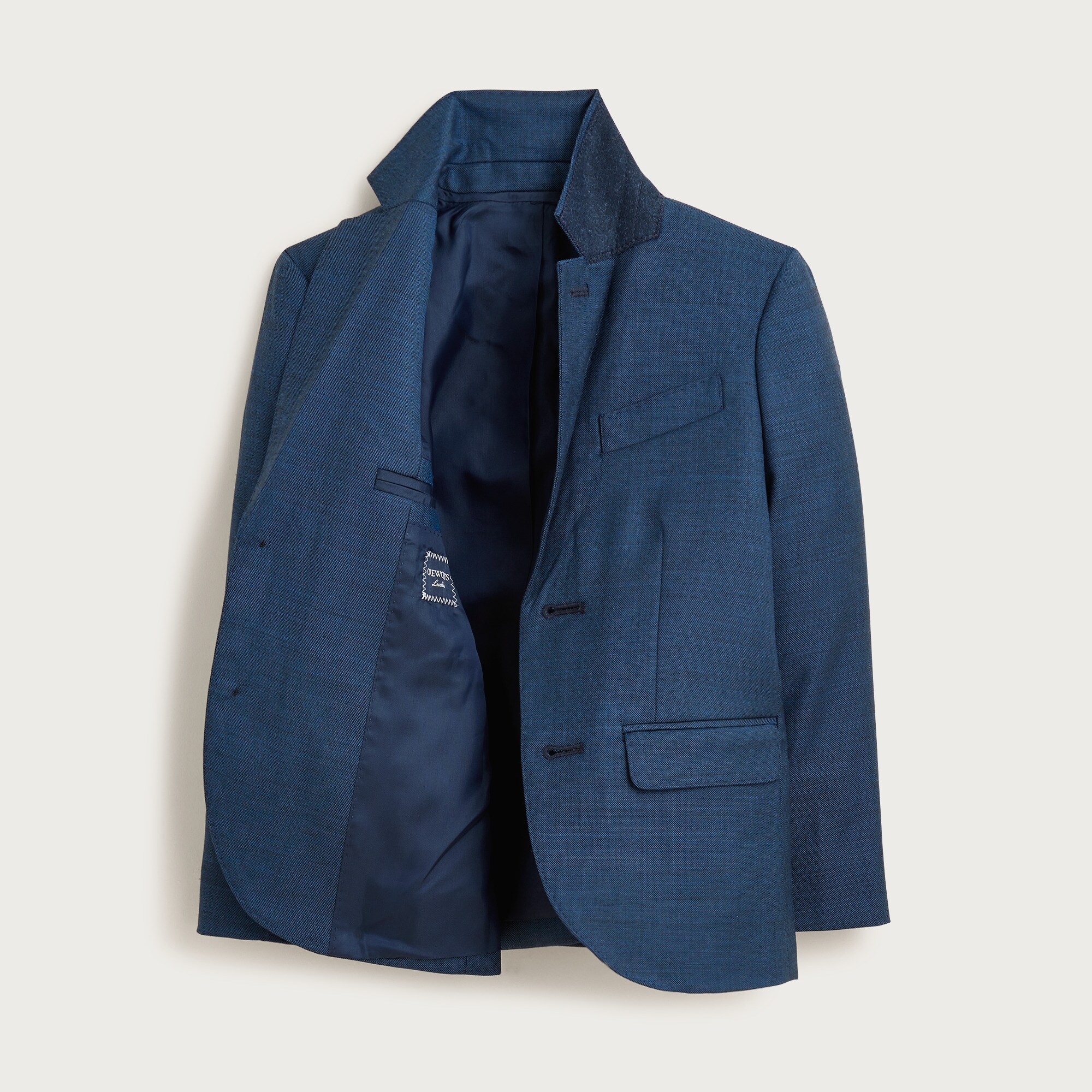 Boys' Ludlow suit jacket in stretch worsted wool blend