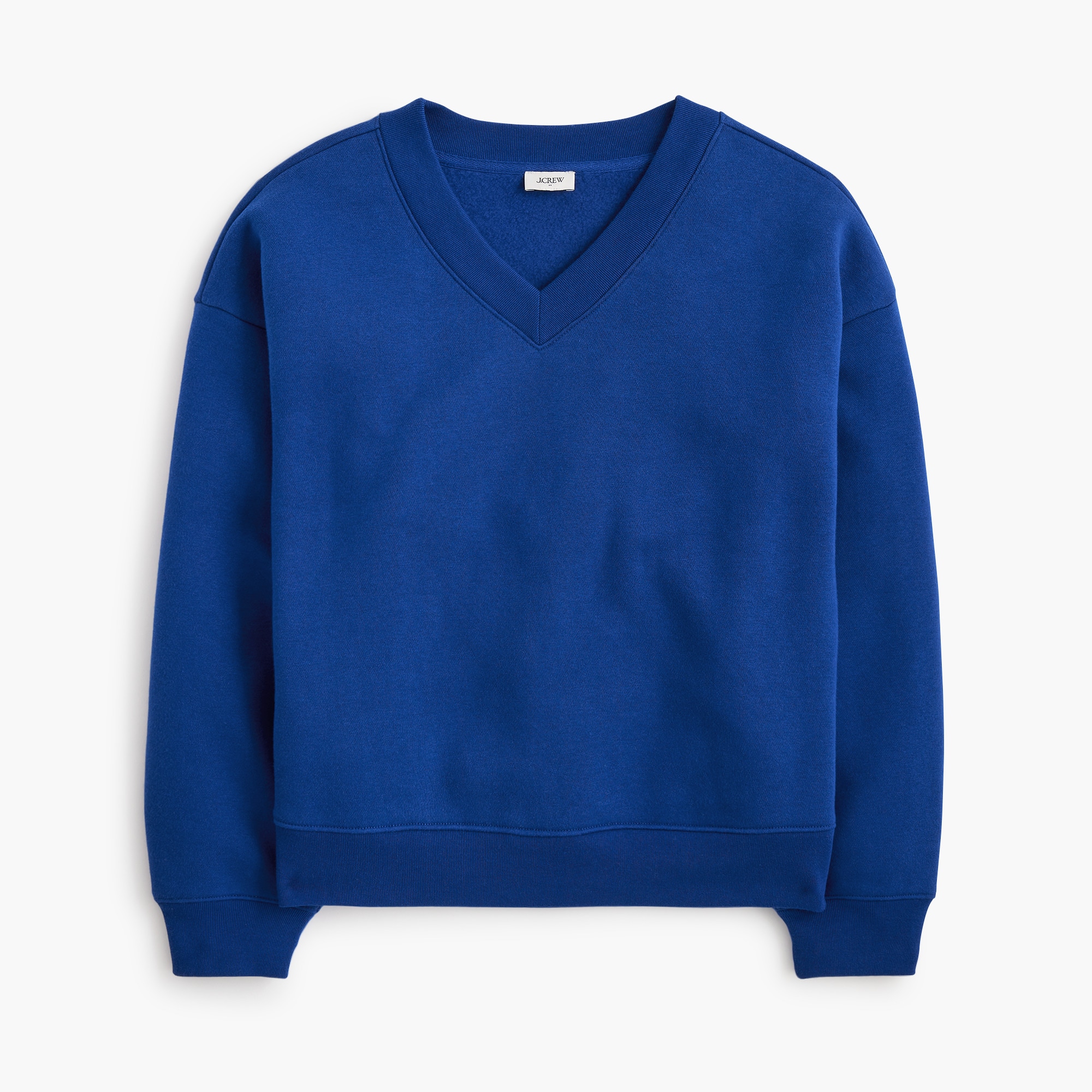 Fleece V-neck sweatshirt