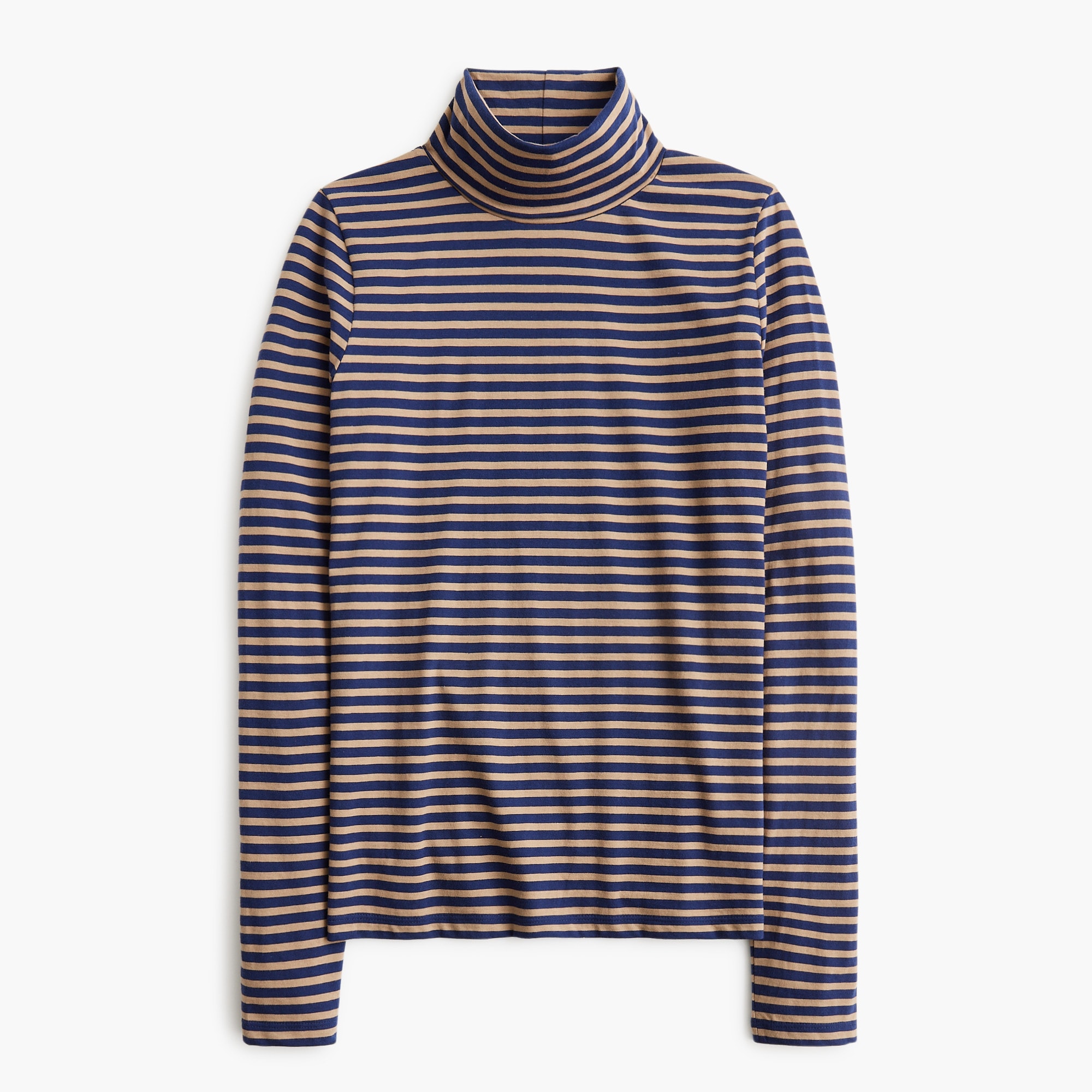 Striped tissue turtleneck