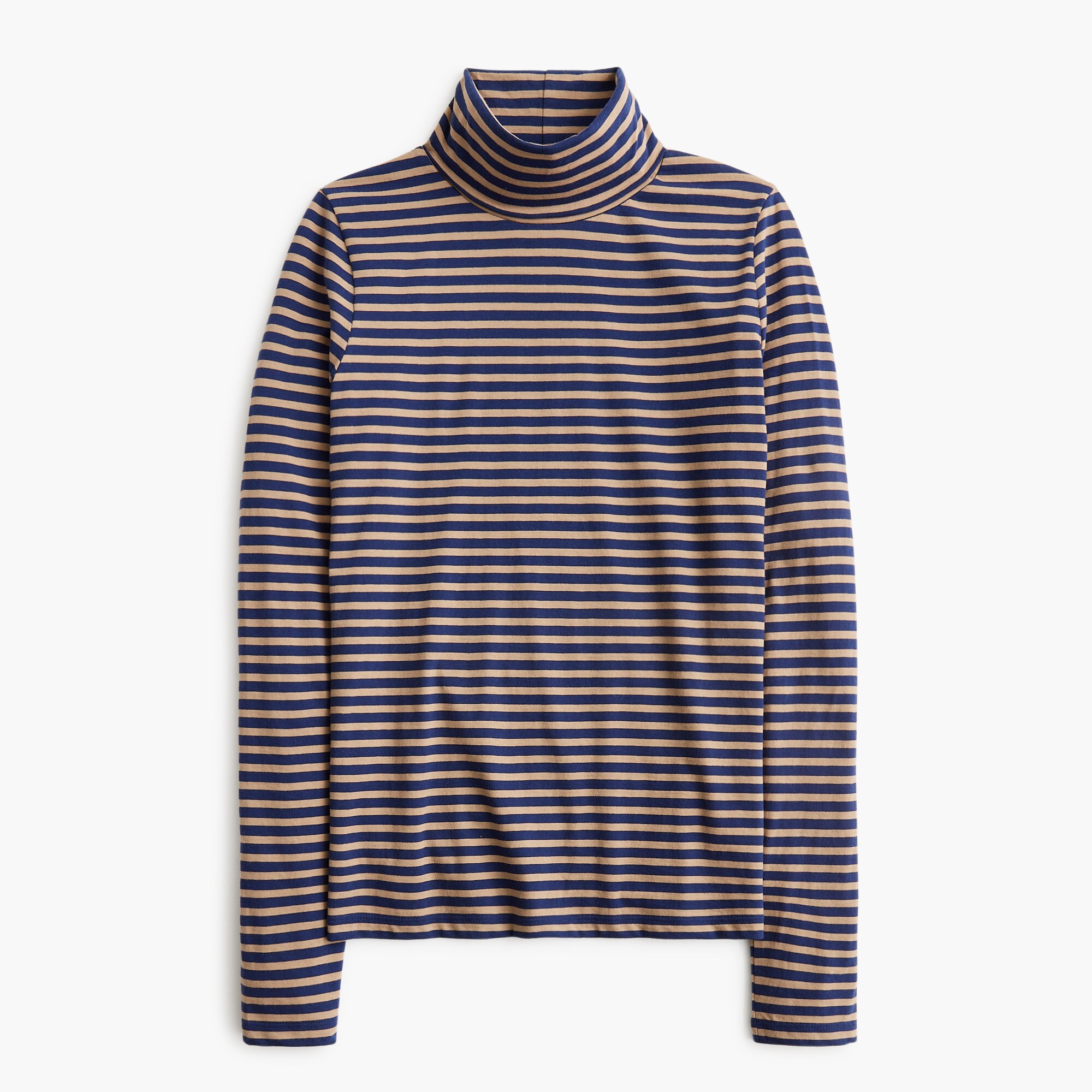 Striped tissue turtleneck