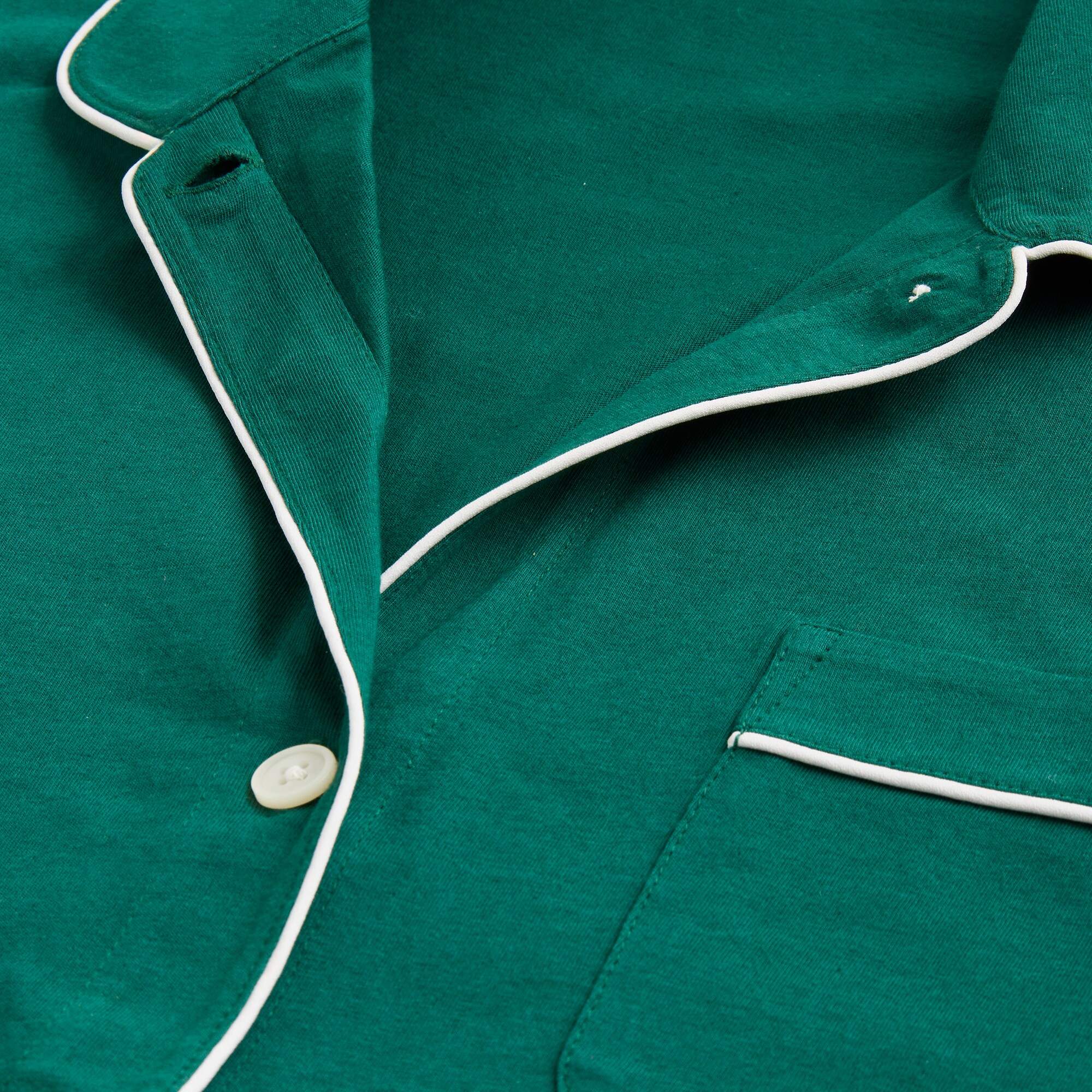 Petite long-sleeve knit pajama set