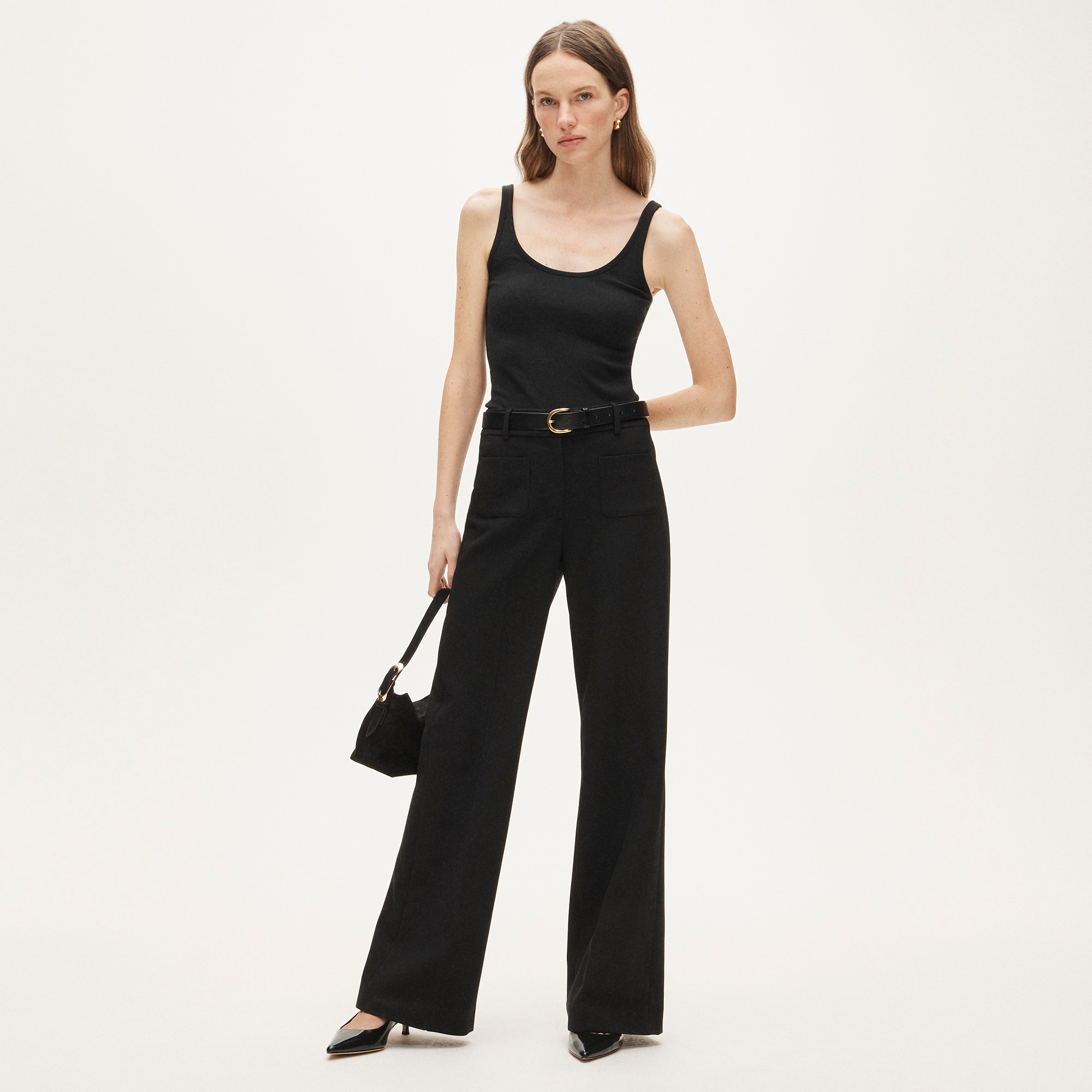 Petite Carolina pant in four-season stretch - Black