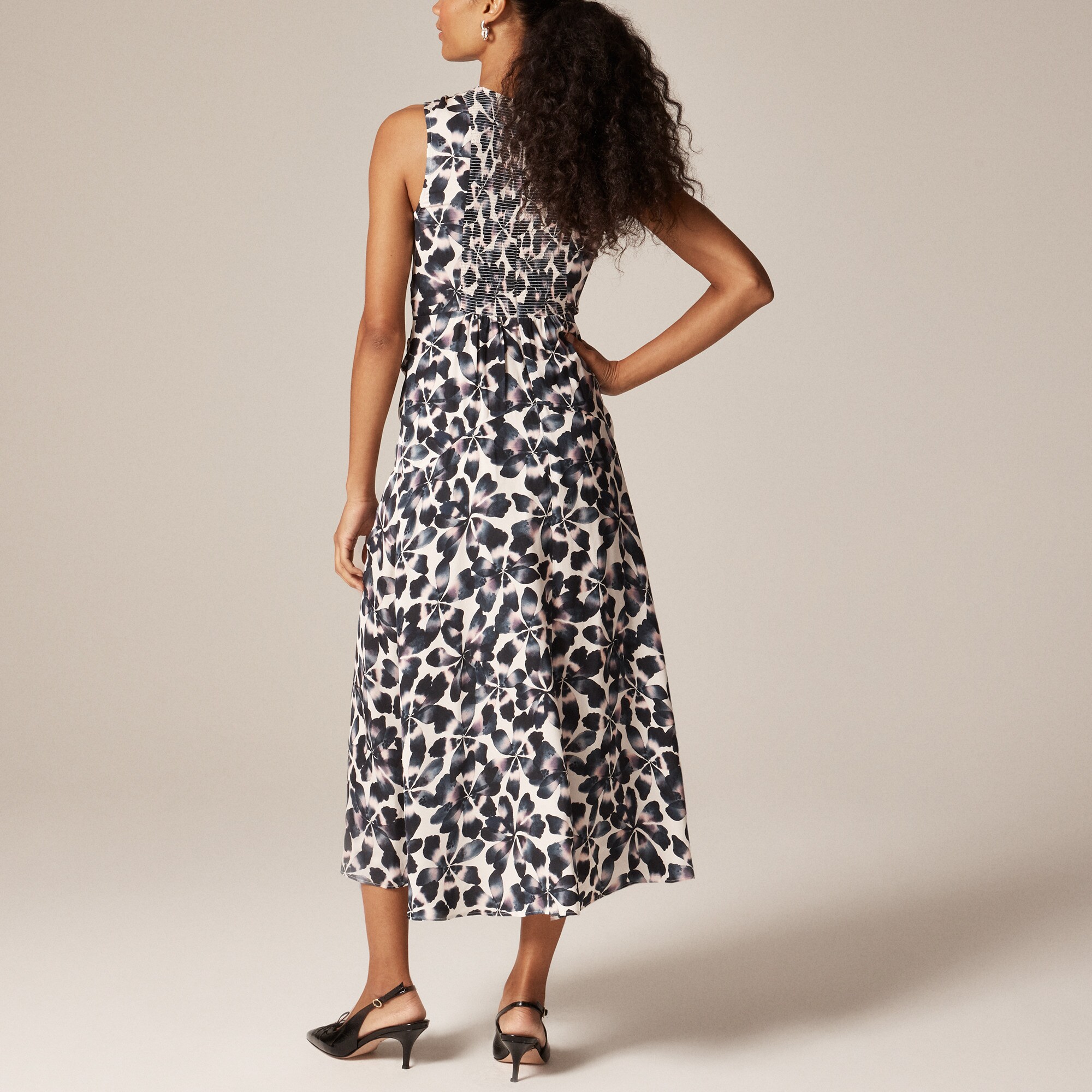 Veranda dress in watercolor floral print