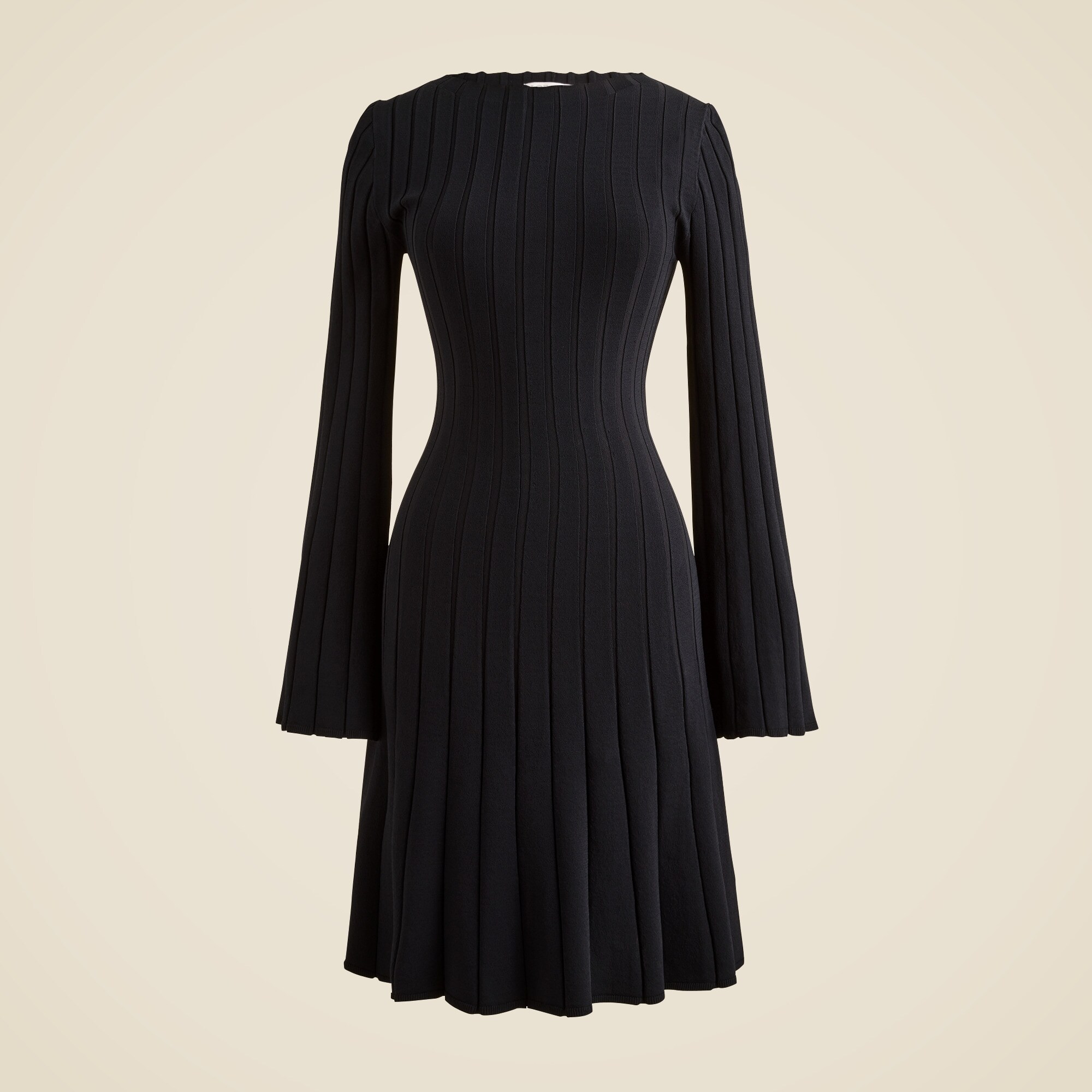 Rib-knit mini sweater-dress