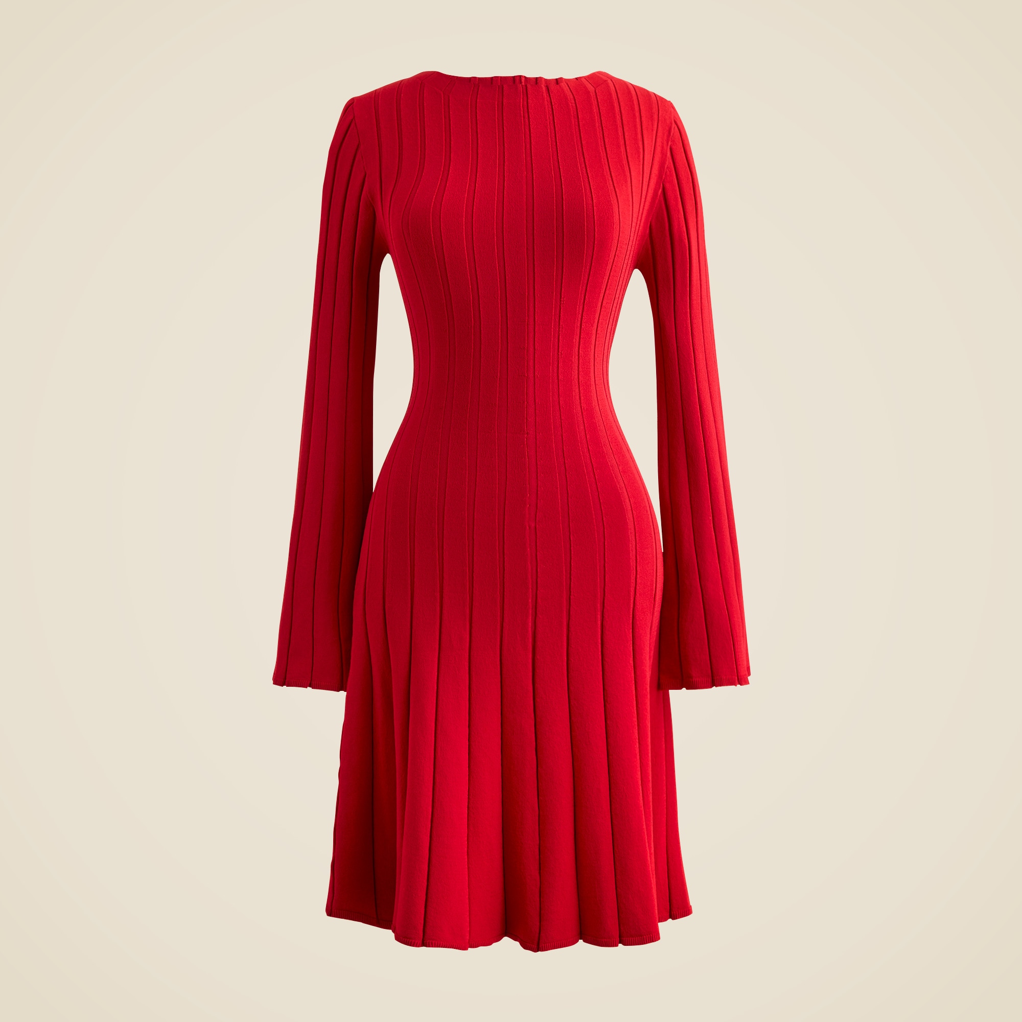 Rib-knit mini sweater-dress