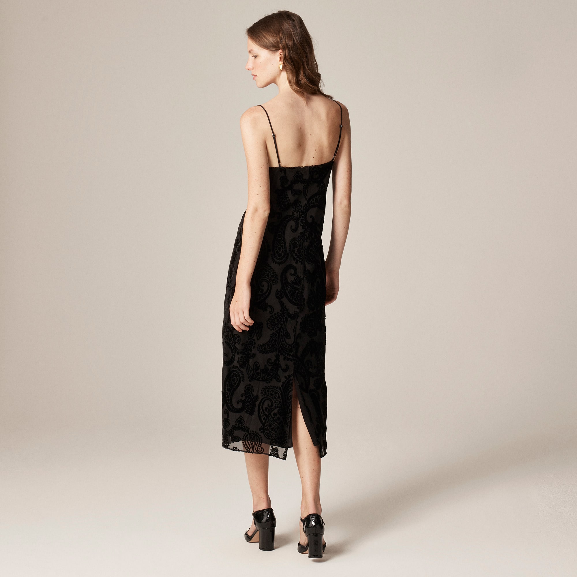 Devor&eacute; velvet slip dress - image 4