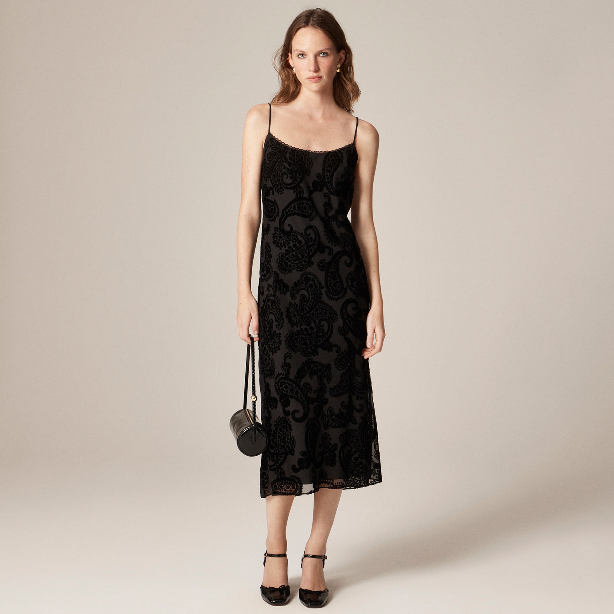  Devor&eacute; velvet slip dress