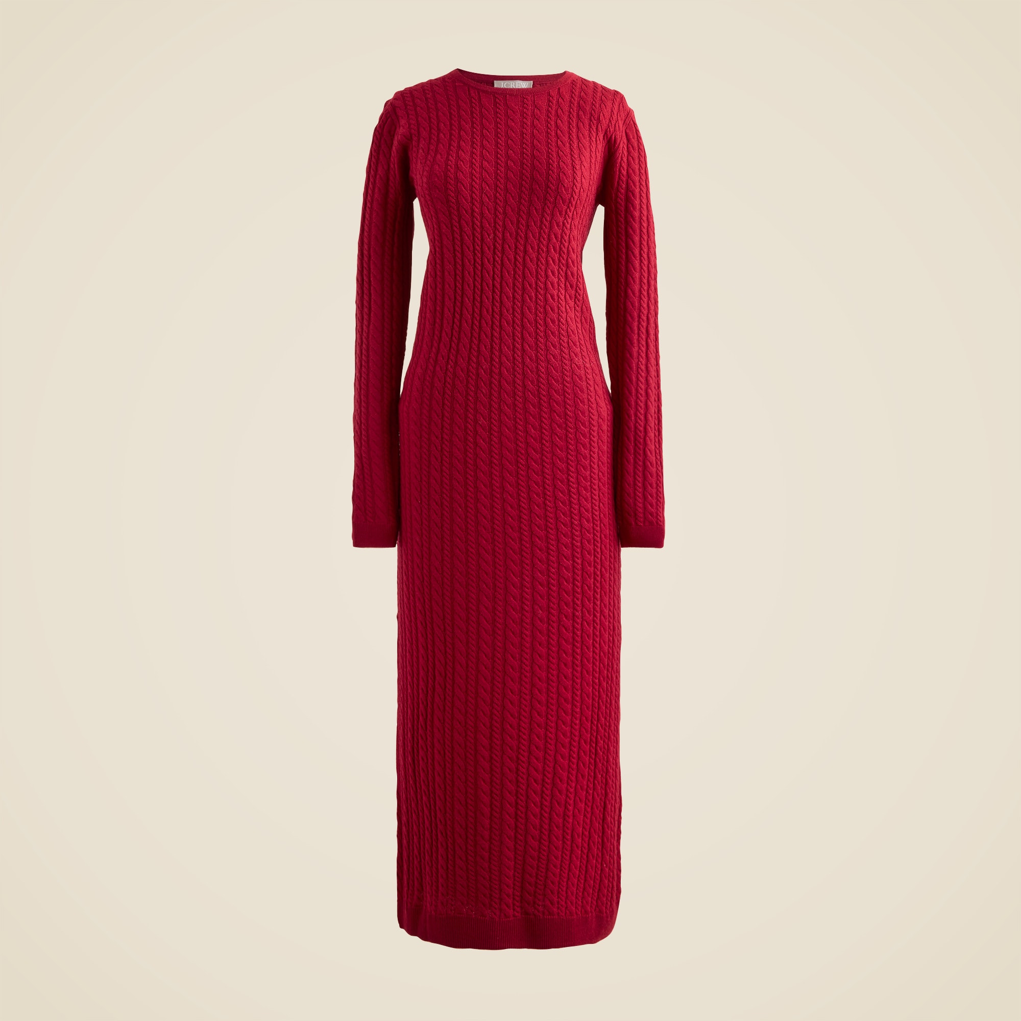 ankle length knit dress Long plissé knit dress main image 1