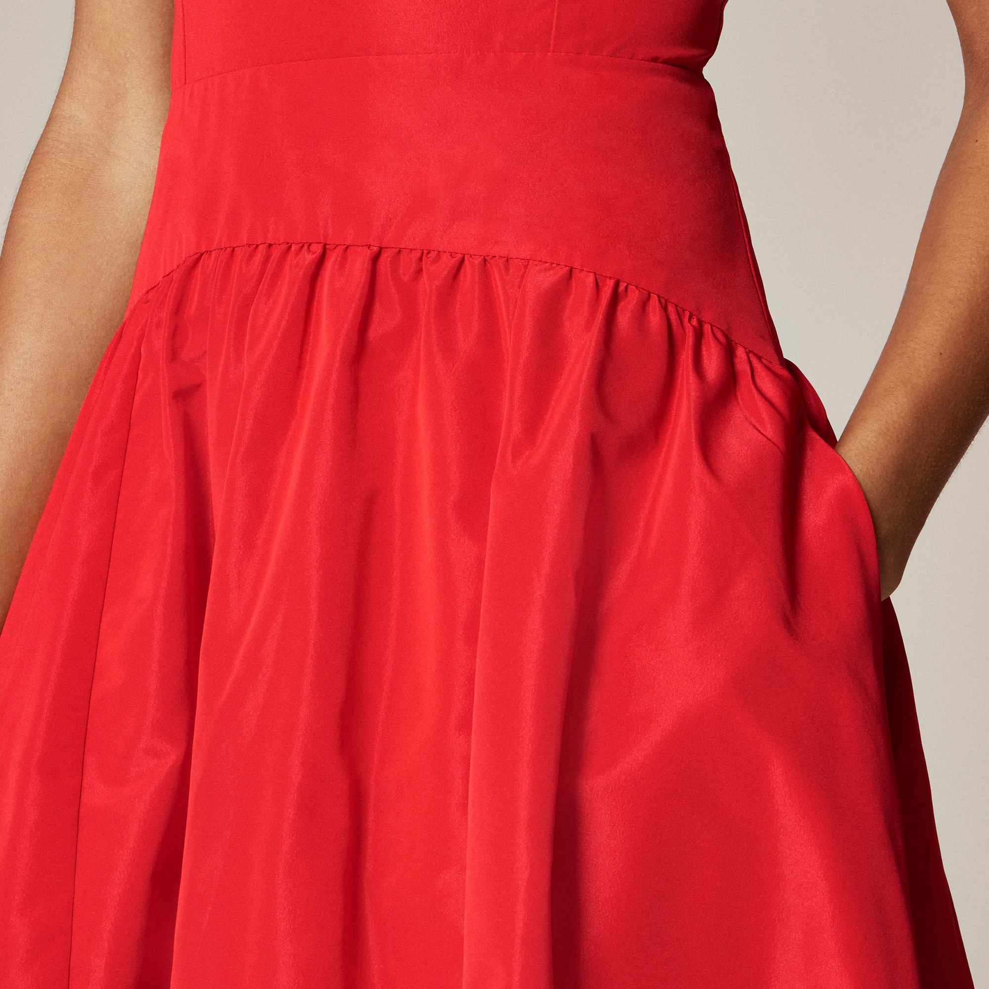 Collection Drop-waist Dress In Taffeta For Women | J.Crew